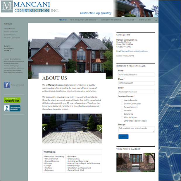 MancaniConstruction.com