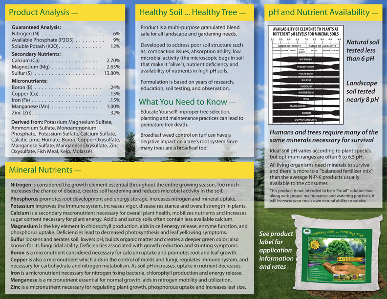 Healthy Soil... Healthy Tree brochure