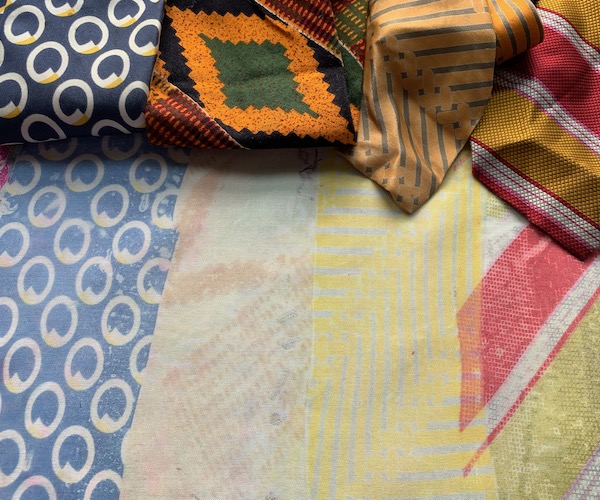 tie and dye silk fabric