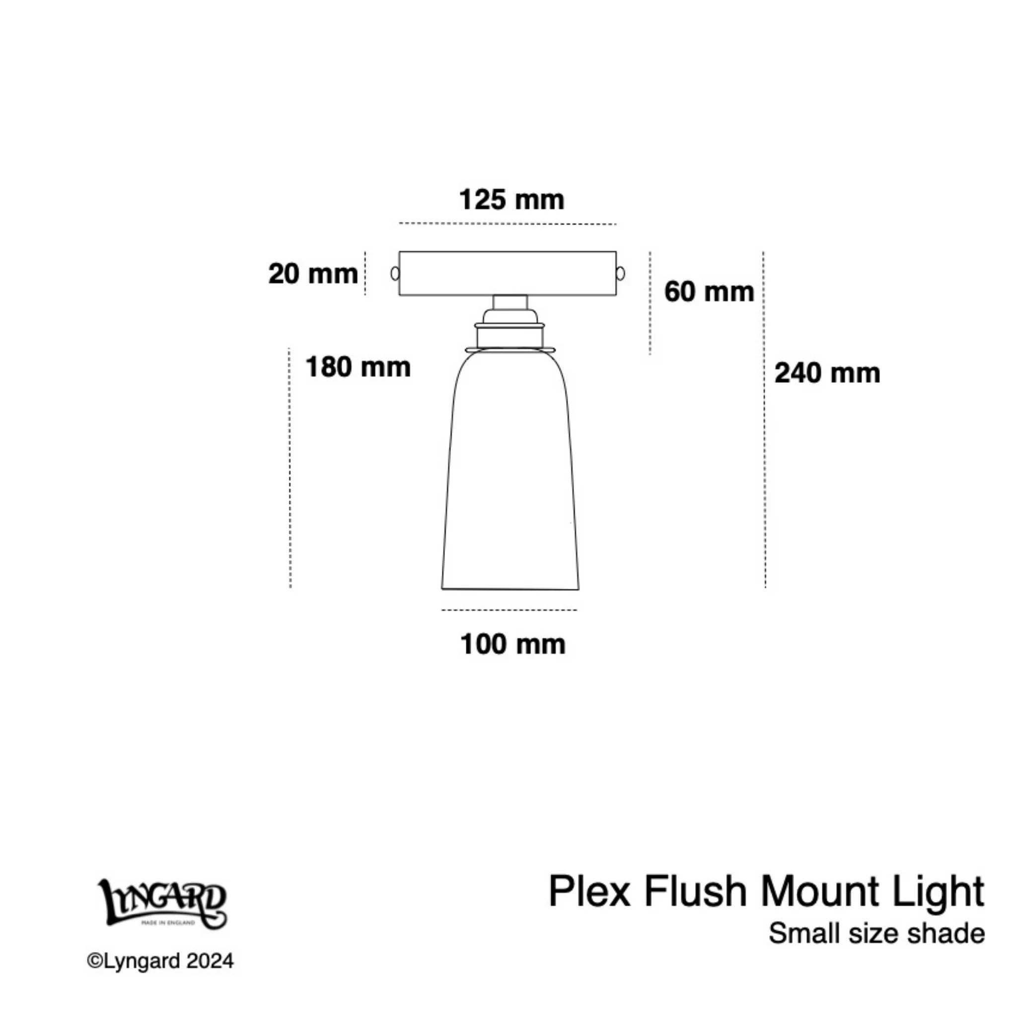Small Plex Flush Mount Light Lyngard - Abstract Patterns - Incredible 4K Collection