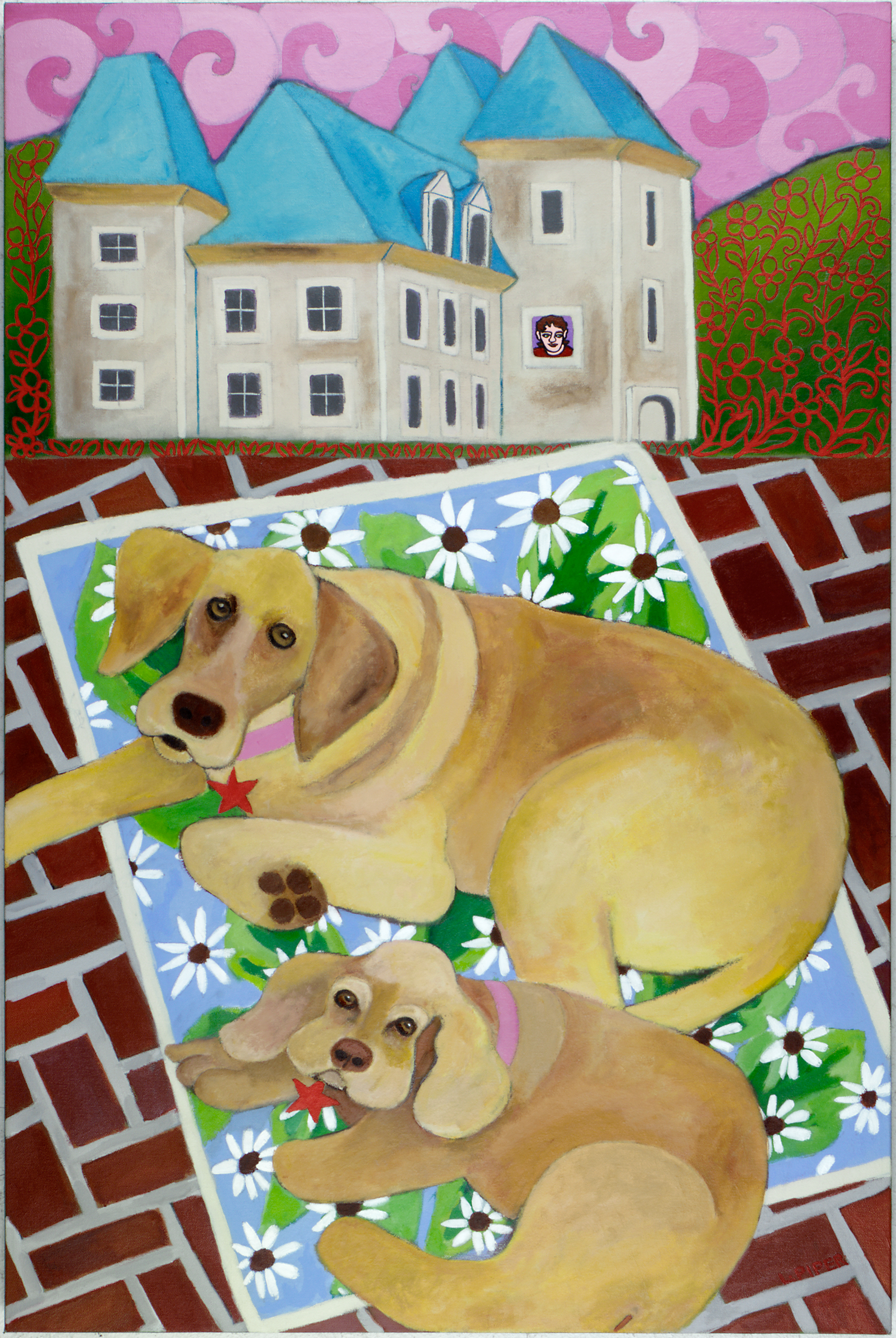 Gusty And Lady On Mat