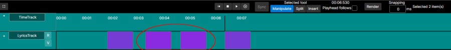 Selecting items from timeline is fast and easy