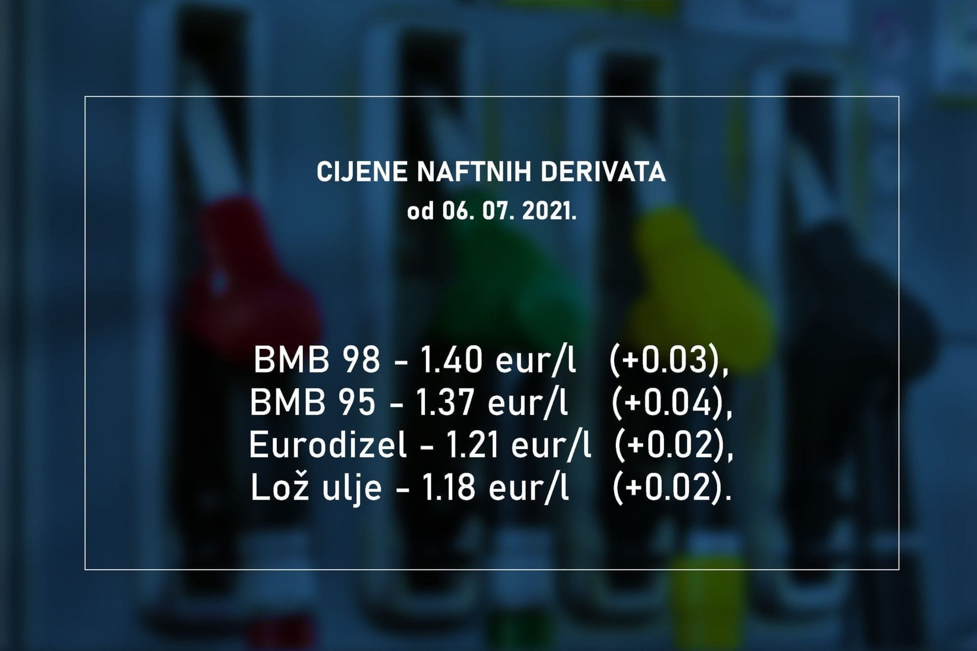 Lose Vijesti Skuplje Sve Vrste Goriva Od Dva Do Cetiri Centa Po Litru Cdm