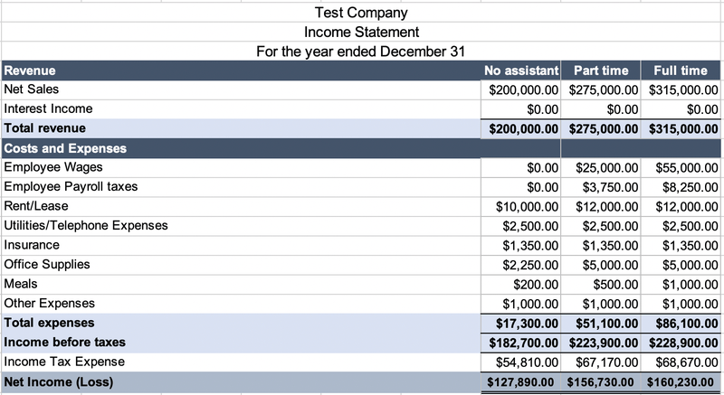 pics Restaurant Pro Forma pro forma financial statements