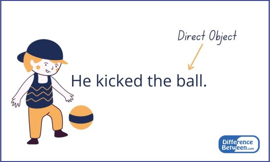 Difference Between Predicate Nominative and Direct Object 2 一个直接对象的例子