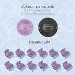 Conair Hot Rollers Hair Curlers for Long, Medium and All Hair | Heated Rollers with Roller Clips Included | 1 1/2-inch and 1 3/4 inch Rollers | Amazon Exclusive - Image 3