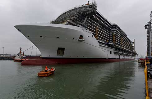 Msc Seaside Float Out Ceremony Msc Cruises