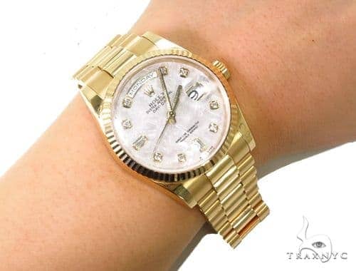 Rolex Day Date Yellow Gold 118238 44686 Mens Diamond Rolex Watch Collection Yellow Gold 18k