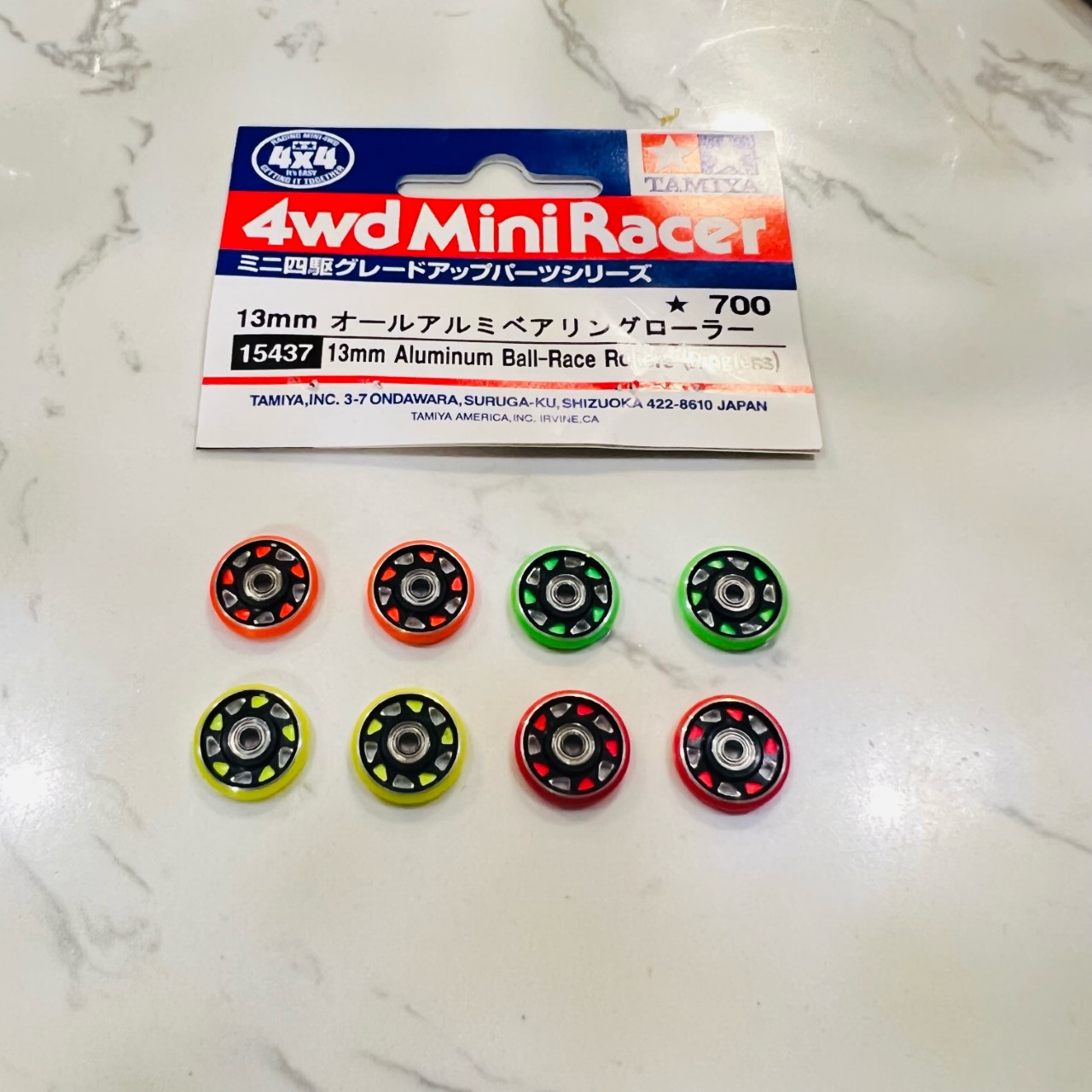 インディ×FAトラック139 NINJAベアリング AMKANDウィール Customized CNC 5 spokes /Dual Anodizing color/Plastic Low friction