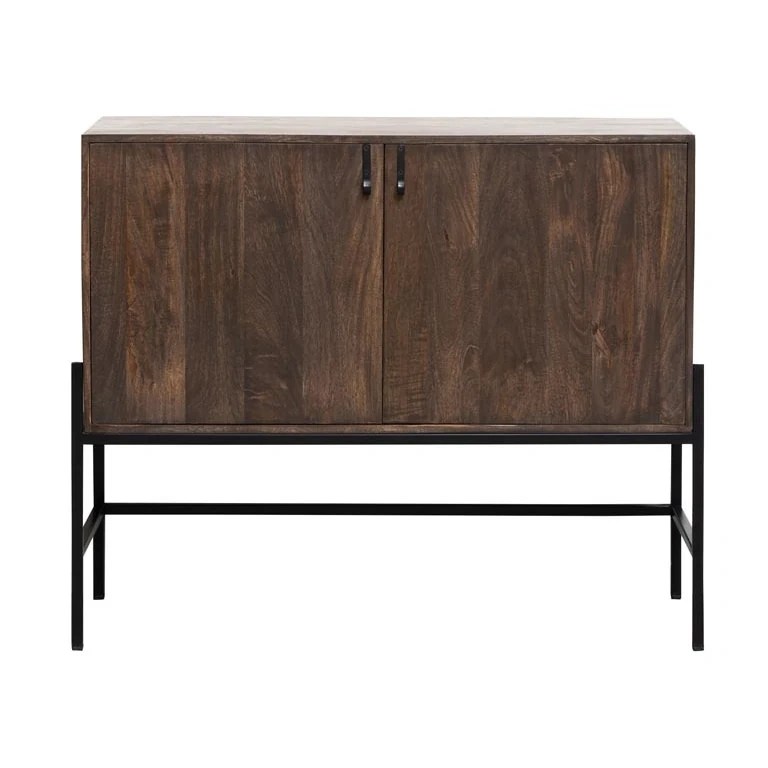 Buffet en bois de manguier 2 portes Flagey 110 cm