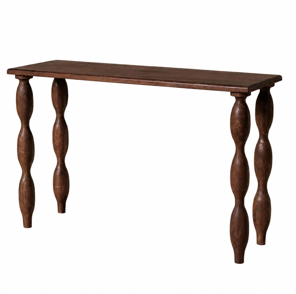 Console en bois de manguier Fusain 120 cm
