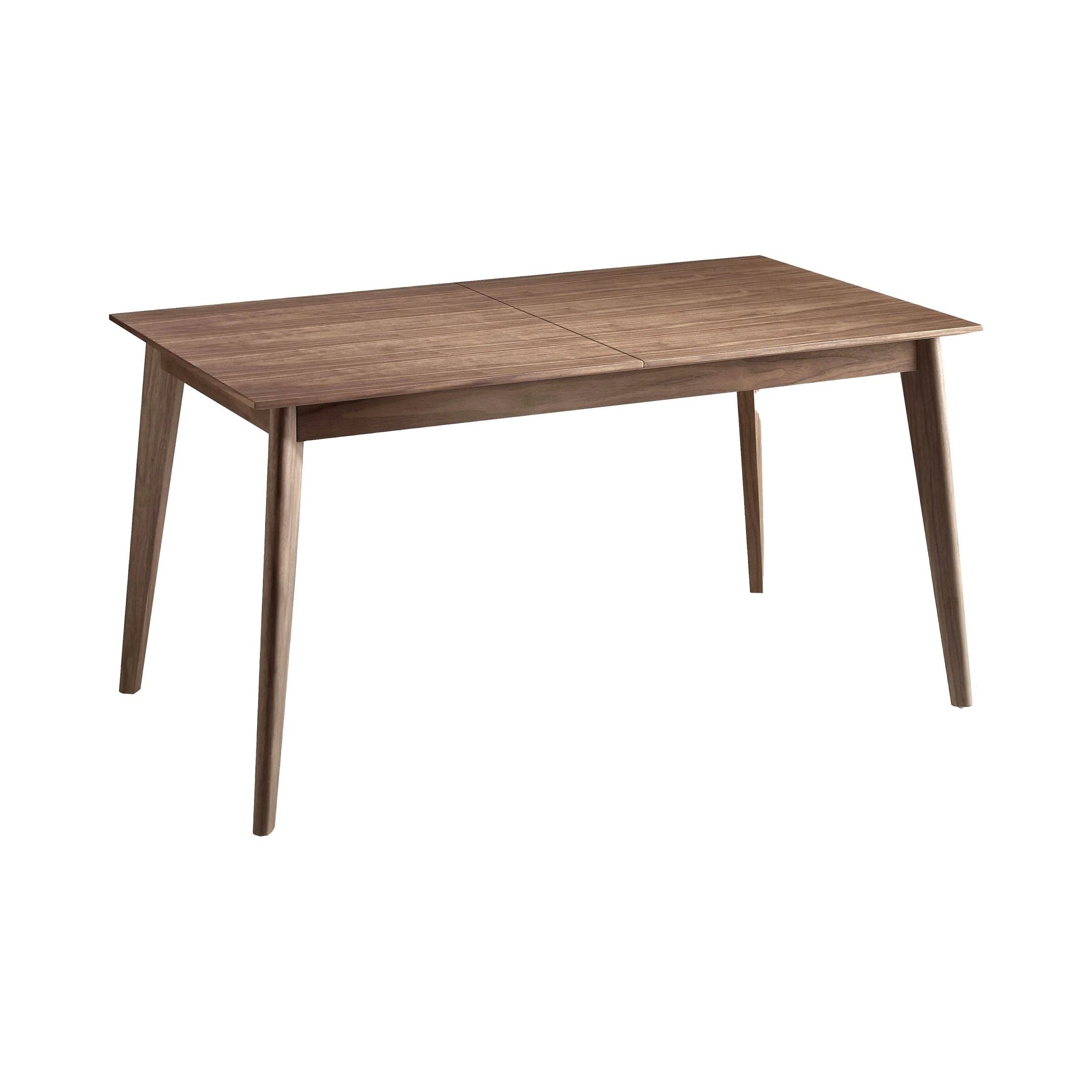 Table à manger à rallonge rectangulaire noyer