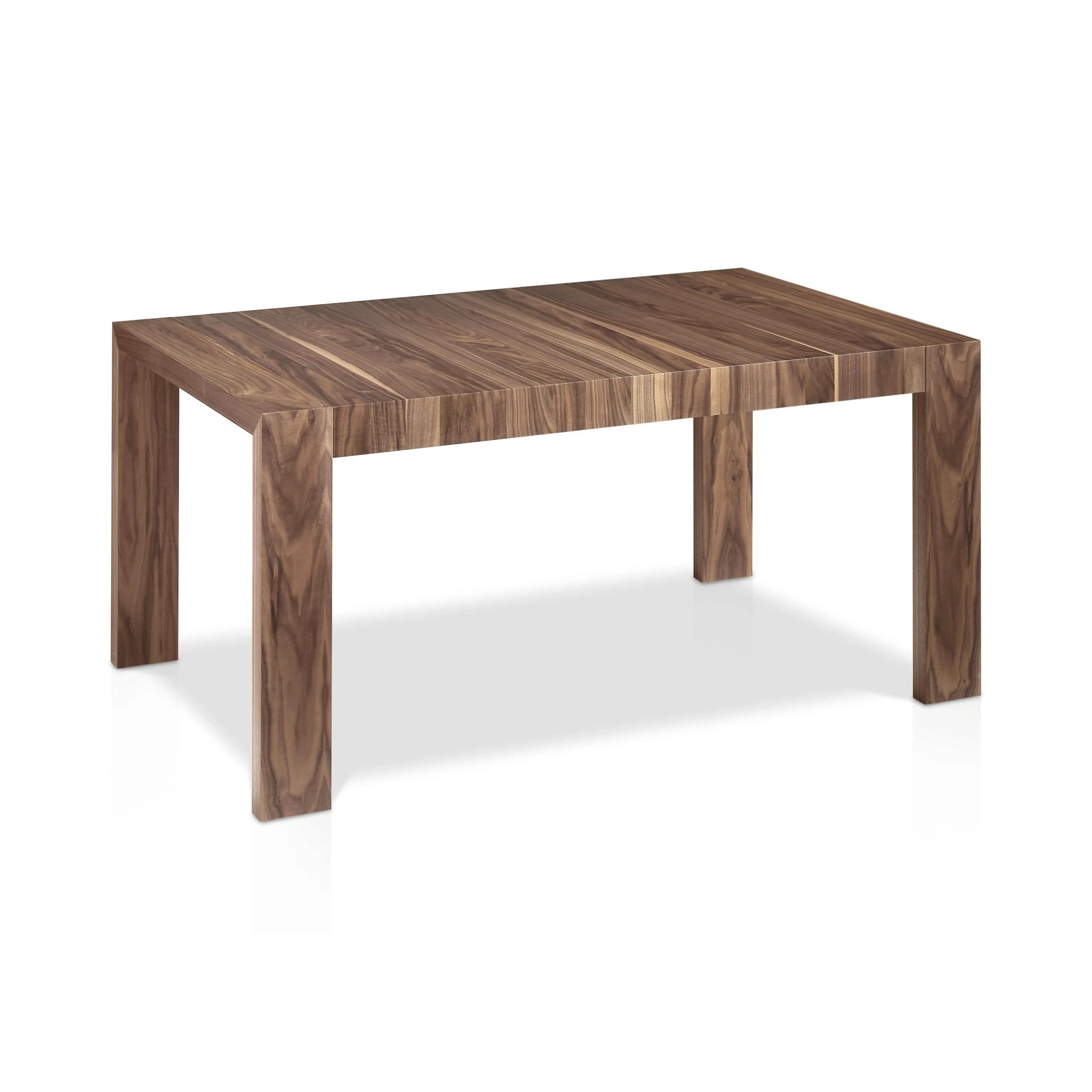 Table à manger à rallonge rectangulaire noyer