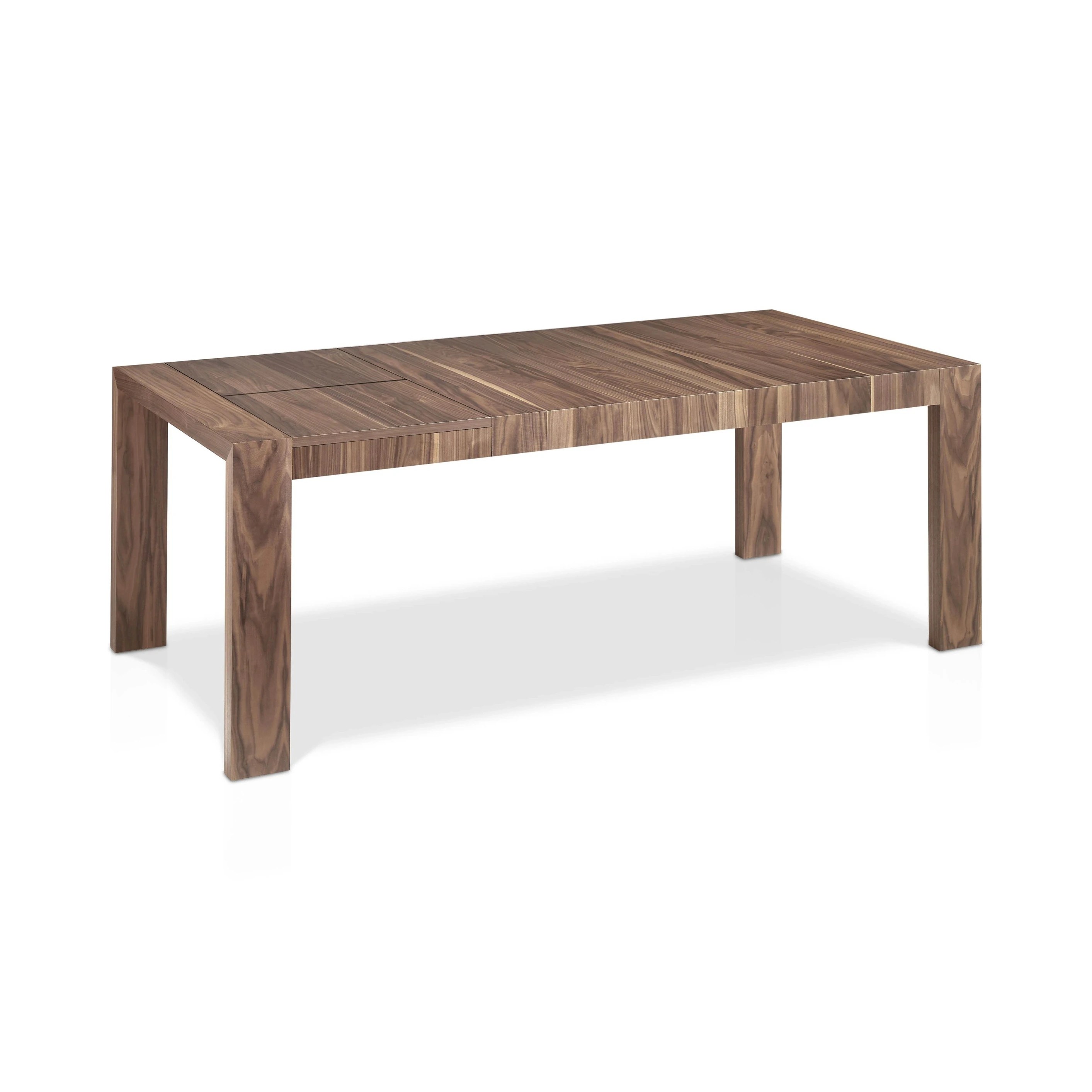 Table à manger à rallonge rectangulaire noyer