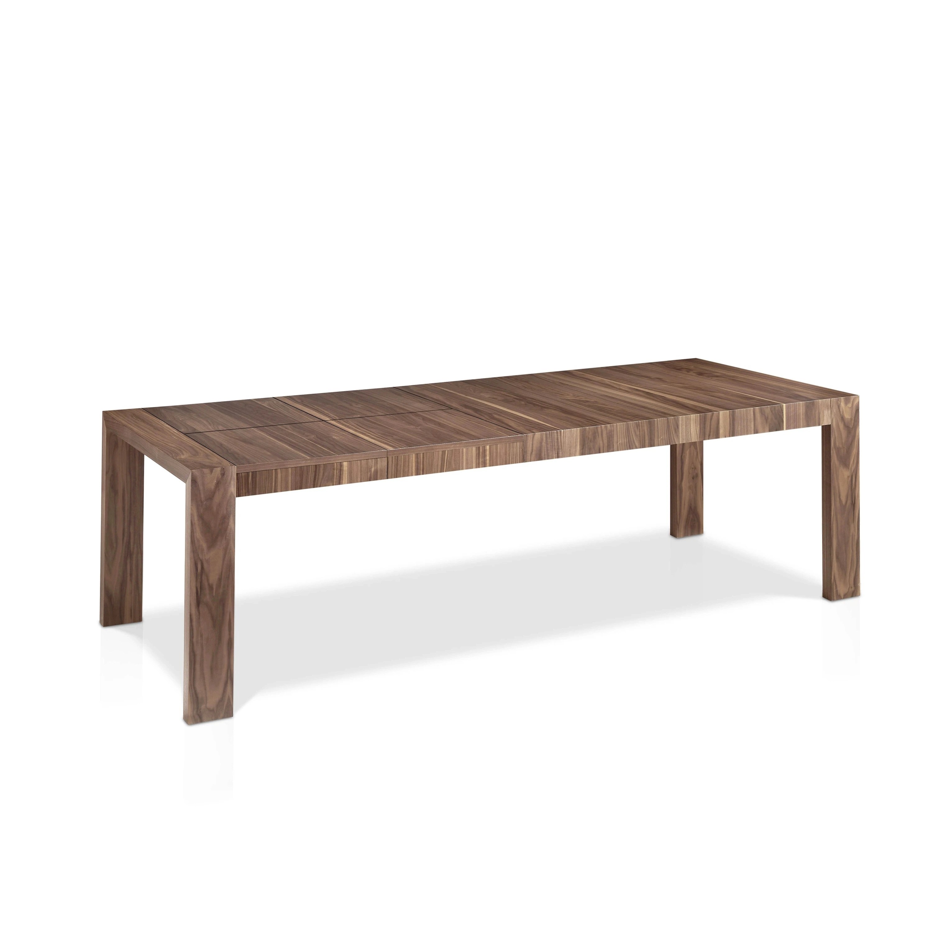Table à manger à rallonge rectangulaire noyer