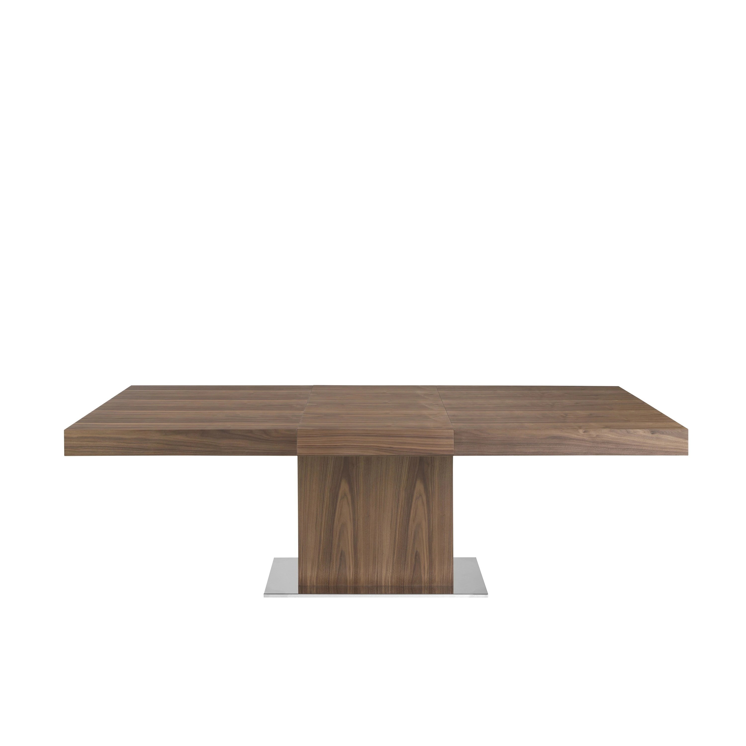 Table à manger à rallonge rectangulaire noyer