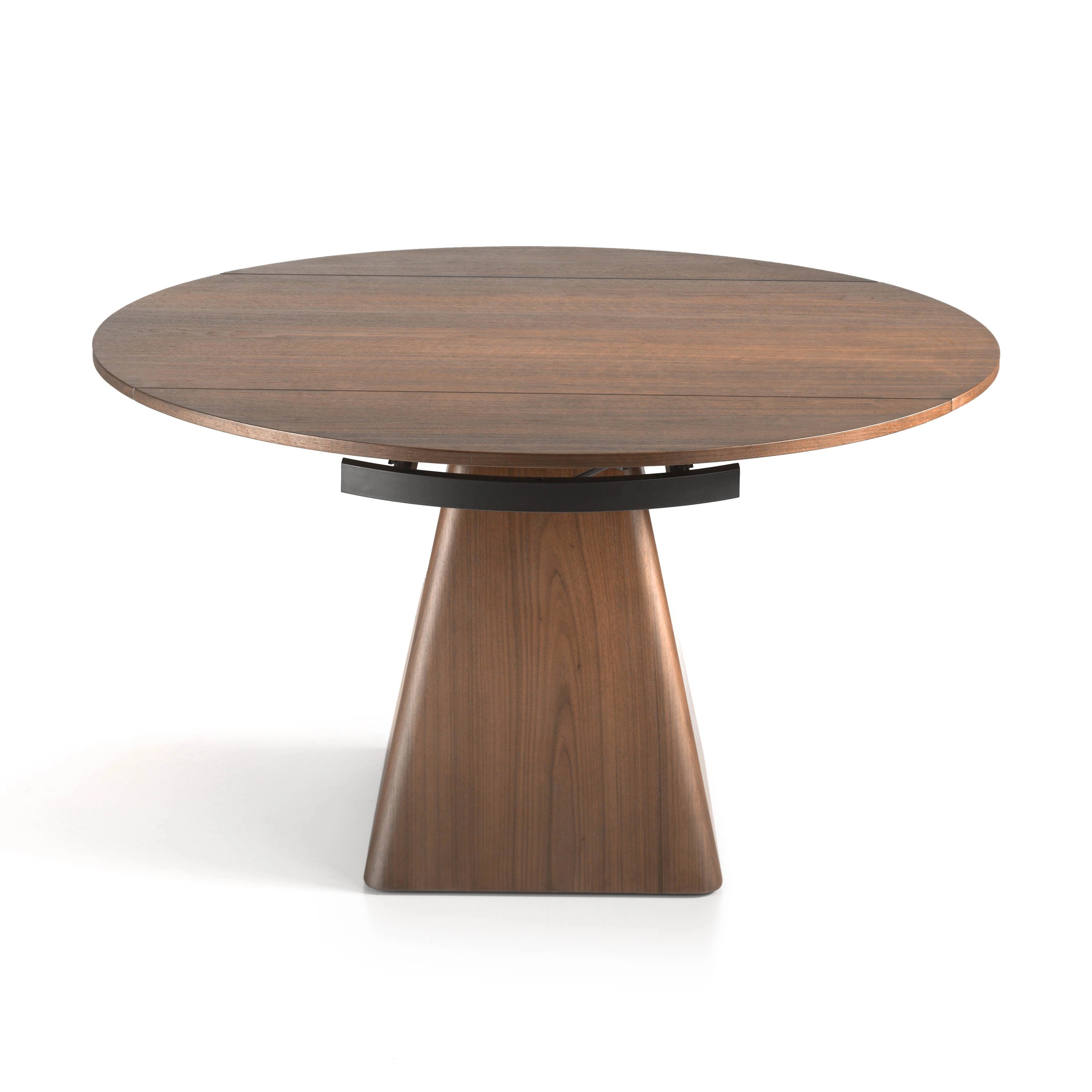 Table à manger à rallonge ronde noyer