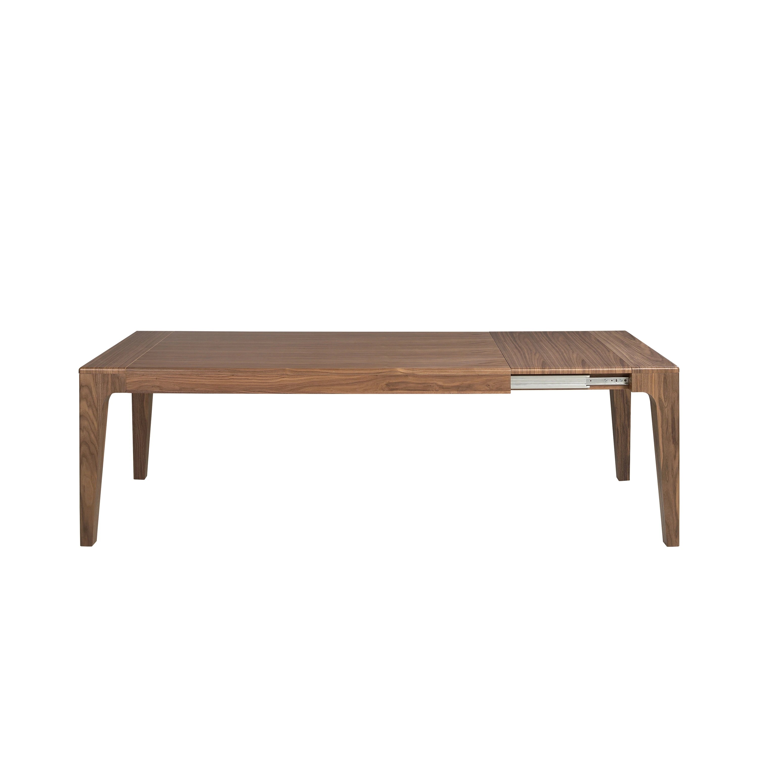 Table de salle à manger rectangulaire extensible en noyer