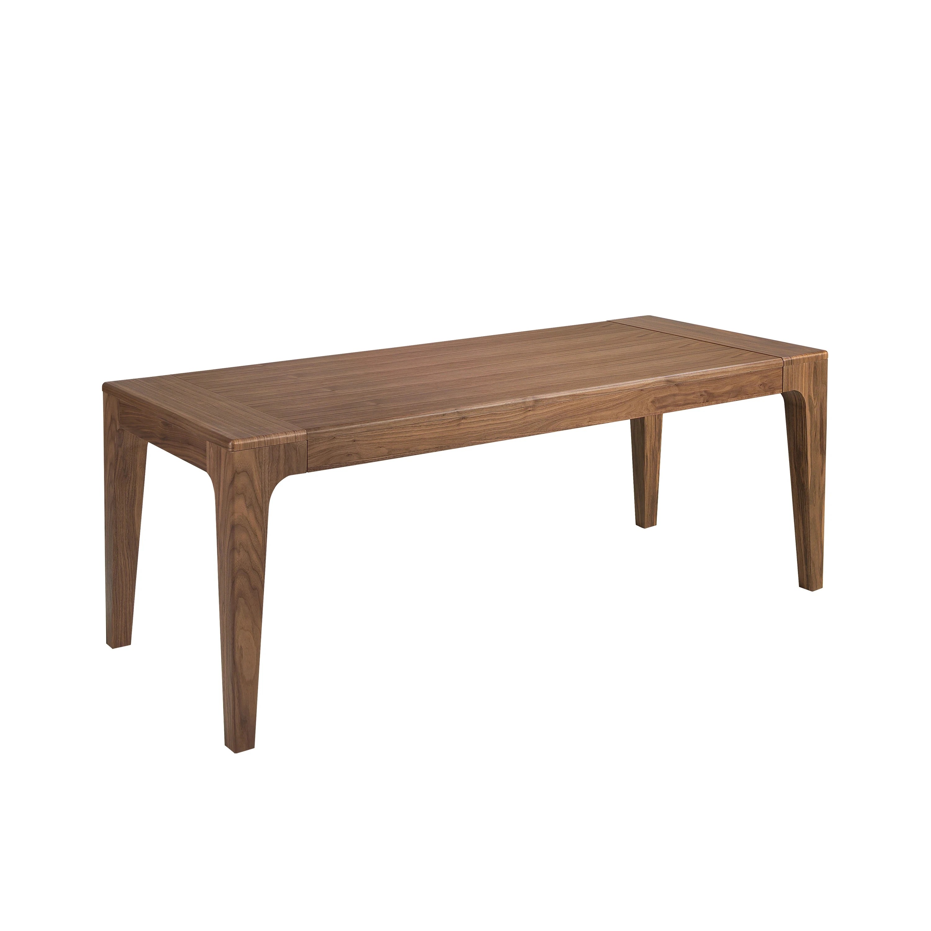 Table de salle à manger rectangulaire extensible en noyer