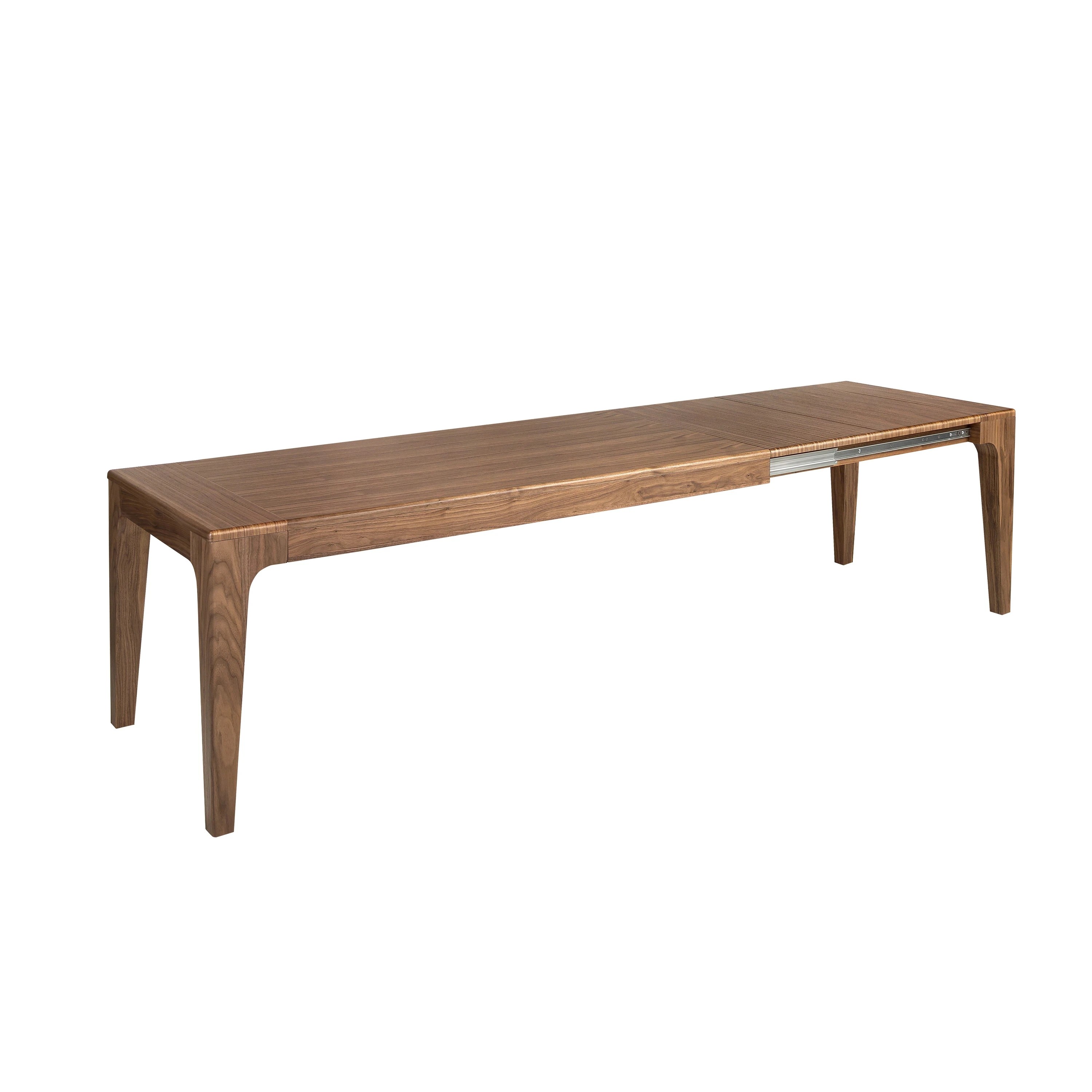 Table de salle à manger rectangulaire extensible en noyer