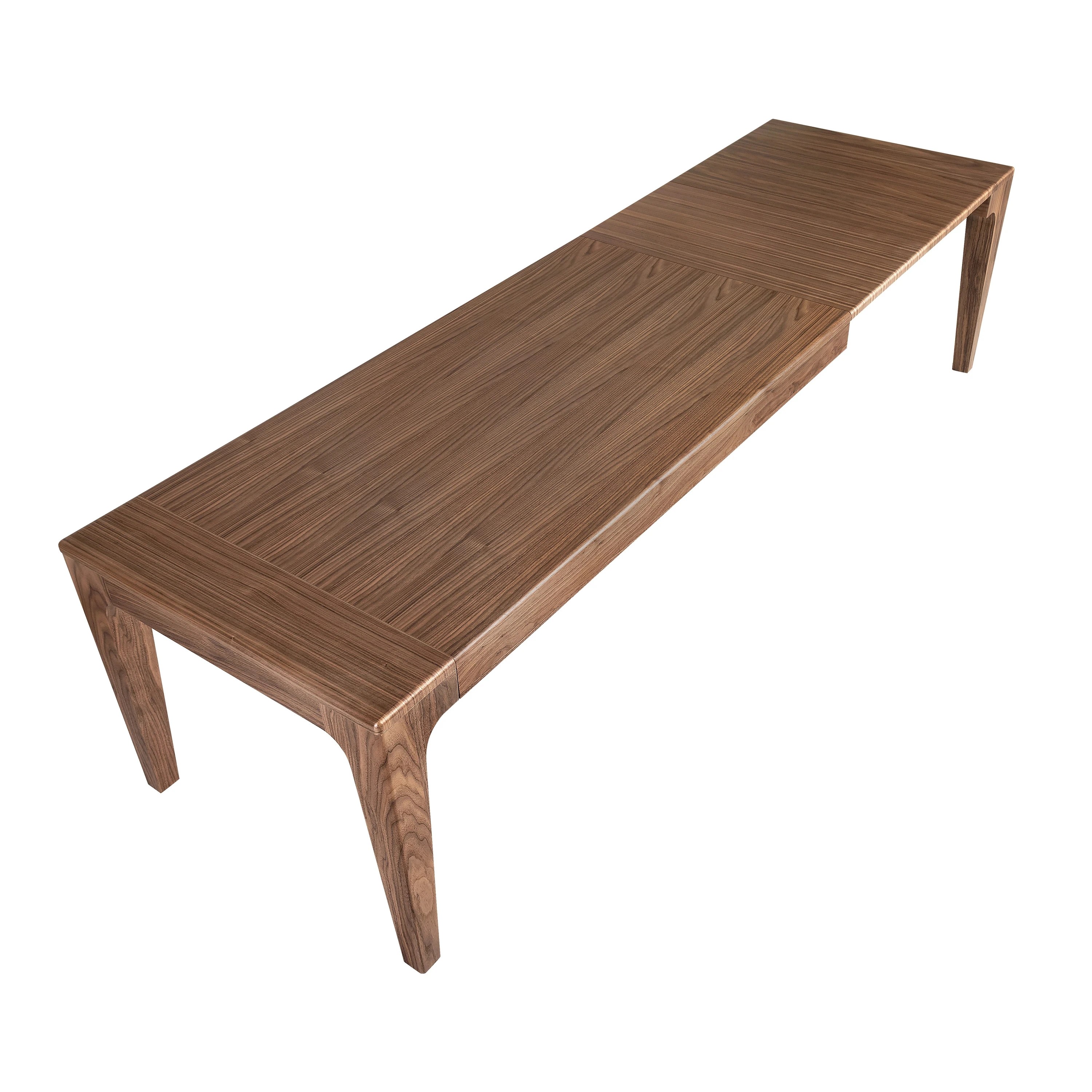 Table de salle à manger rectangulaire extensible en noyer