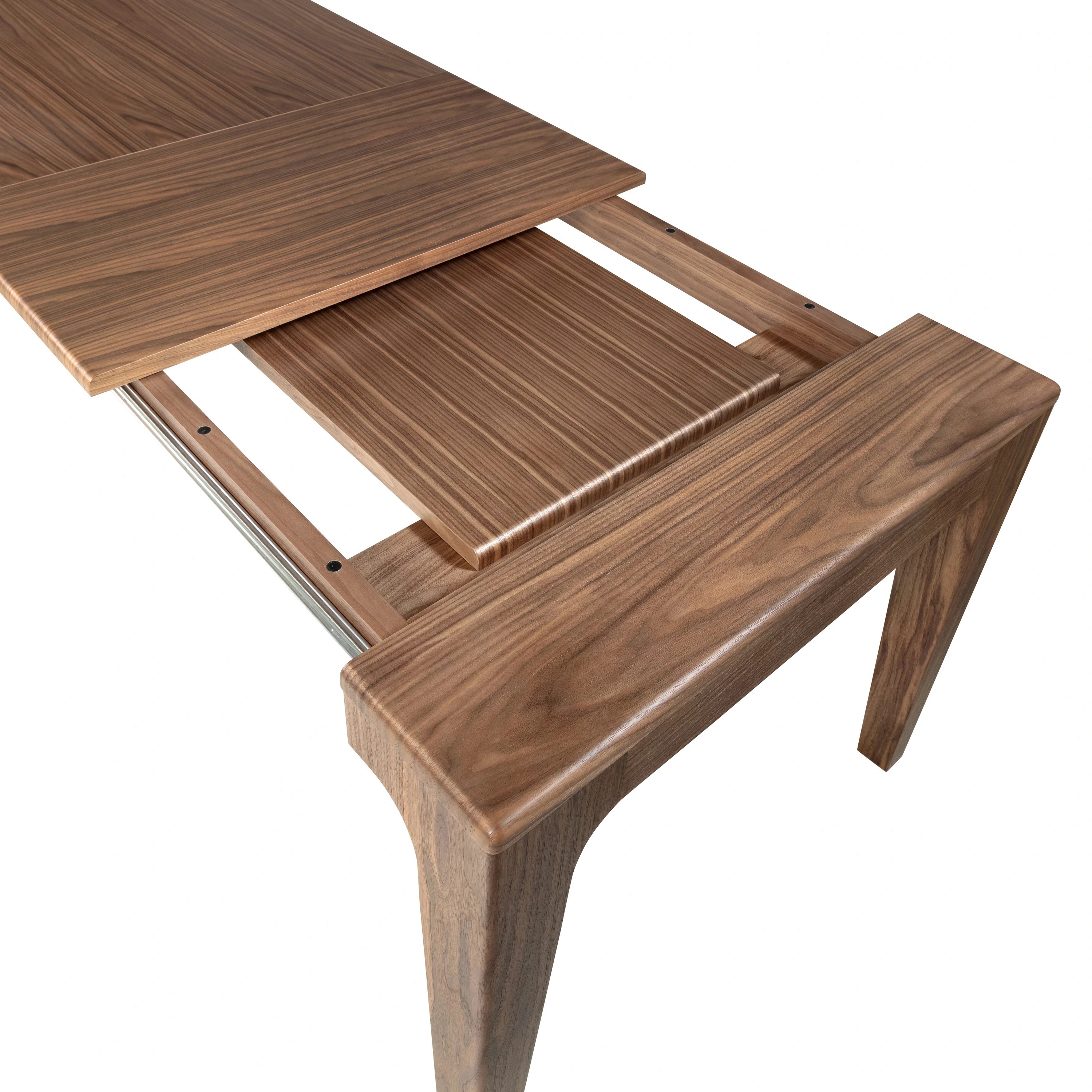 Table de salle à manger rectangulaire extensible en noyer