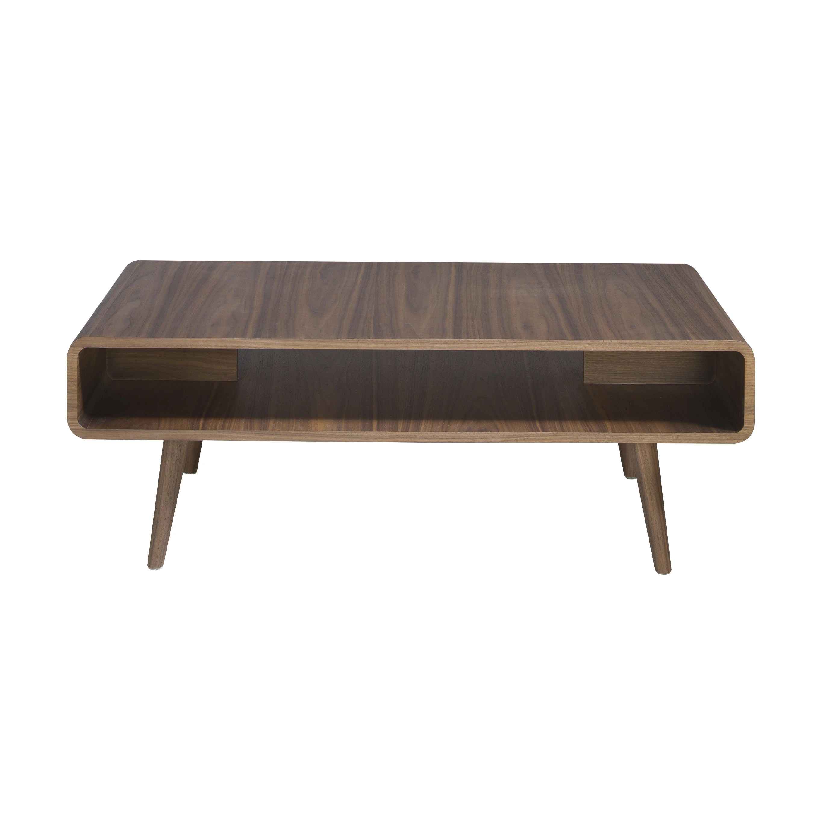 Table basse rectangulaire en noyer