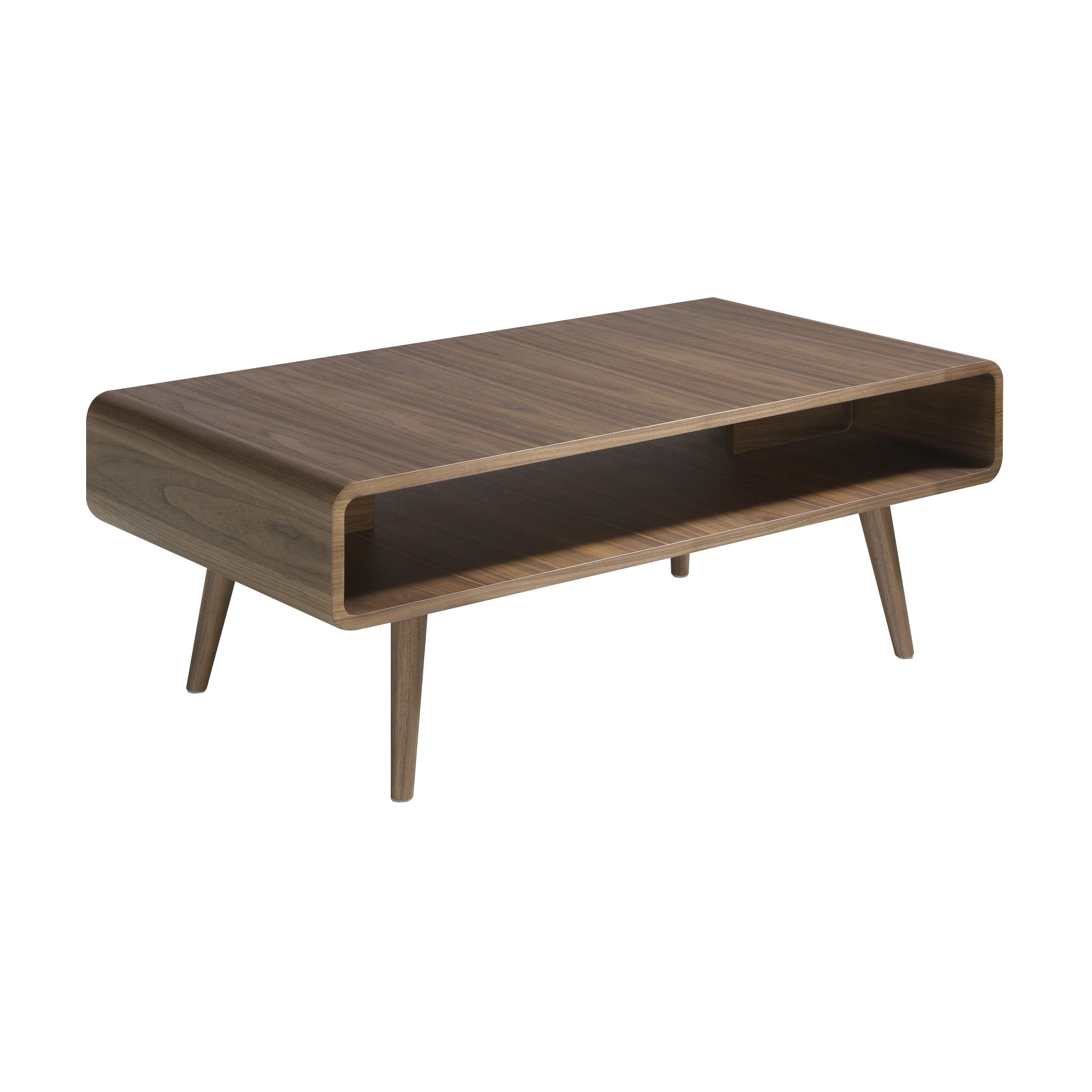 Table basse rectangulaire en noyer