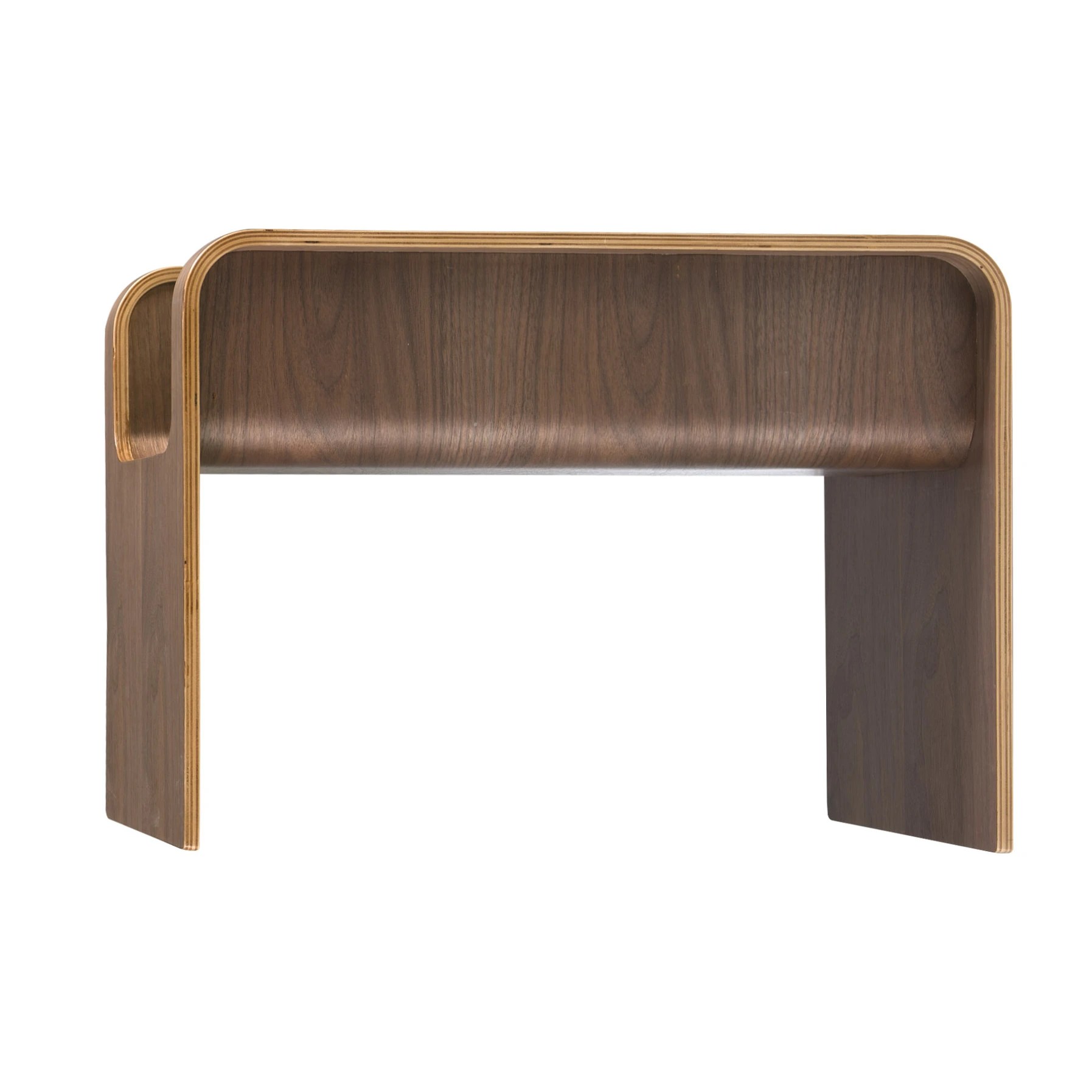 Table d'angle rectangulaire noyer