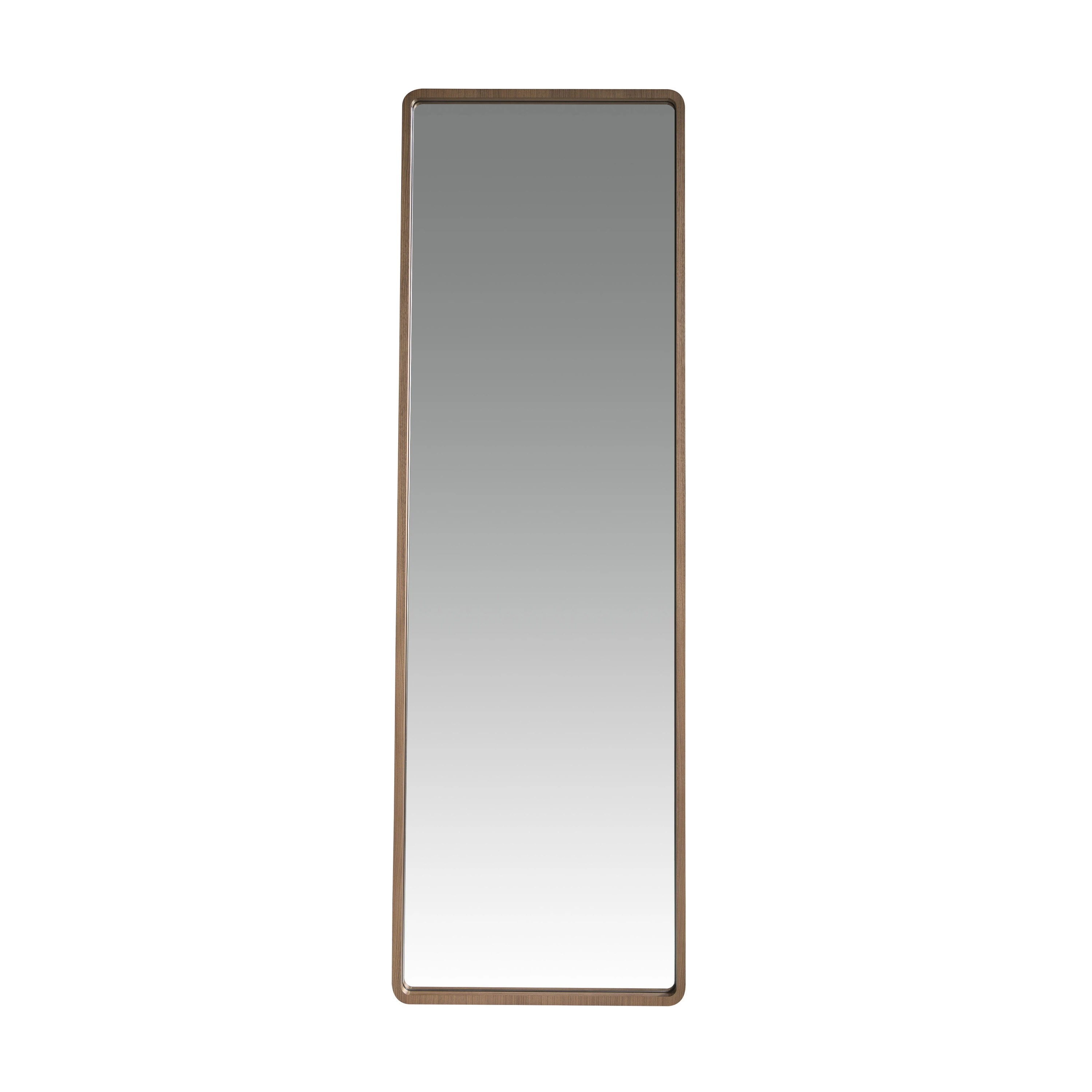 Miroir mural rectangulaire noyer
