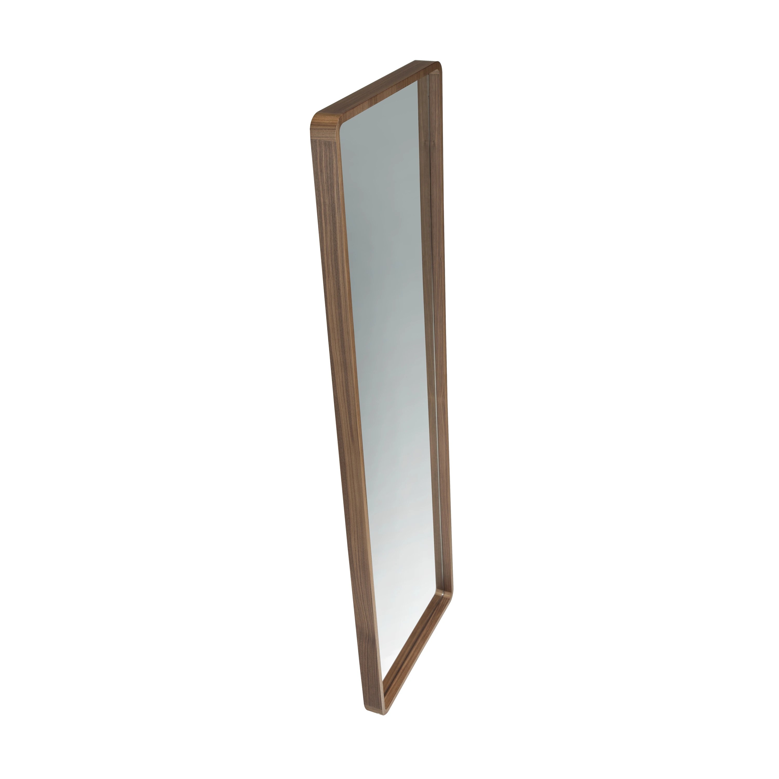 Miroir mural rectangulaire noyer