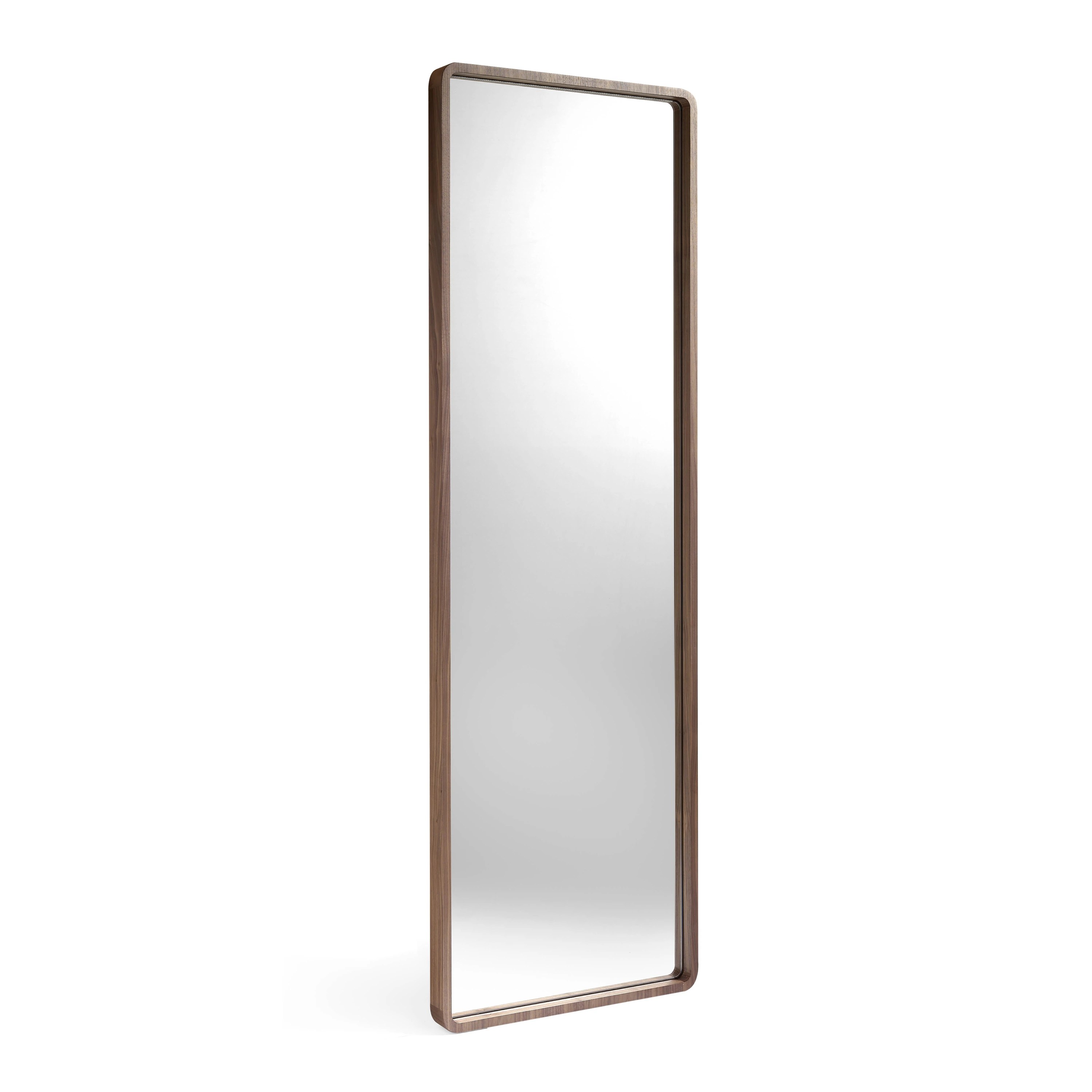 Miroir mural rectangulaire noyer