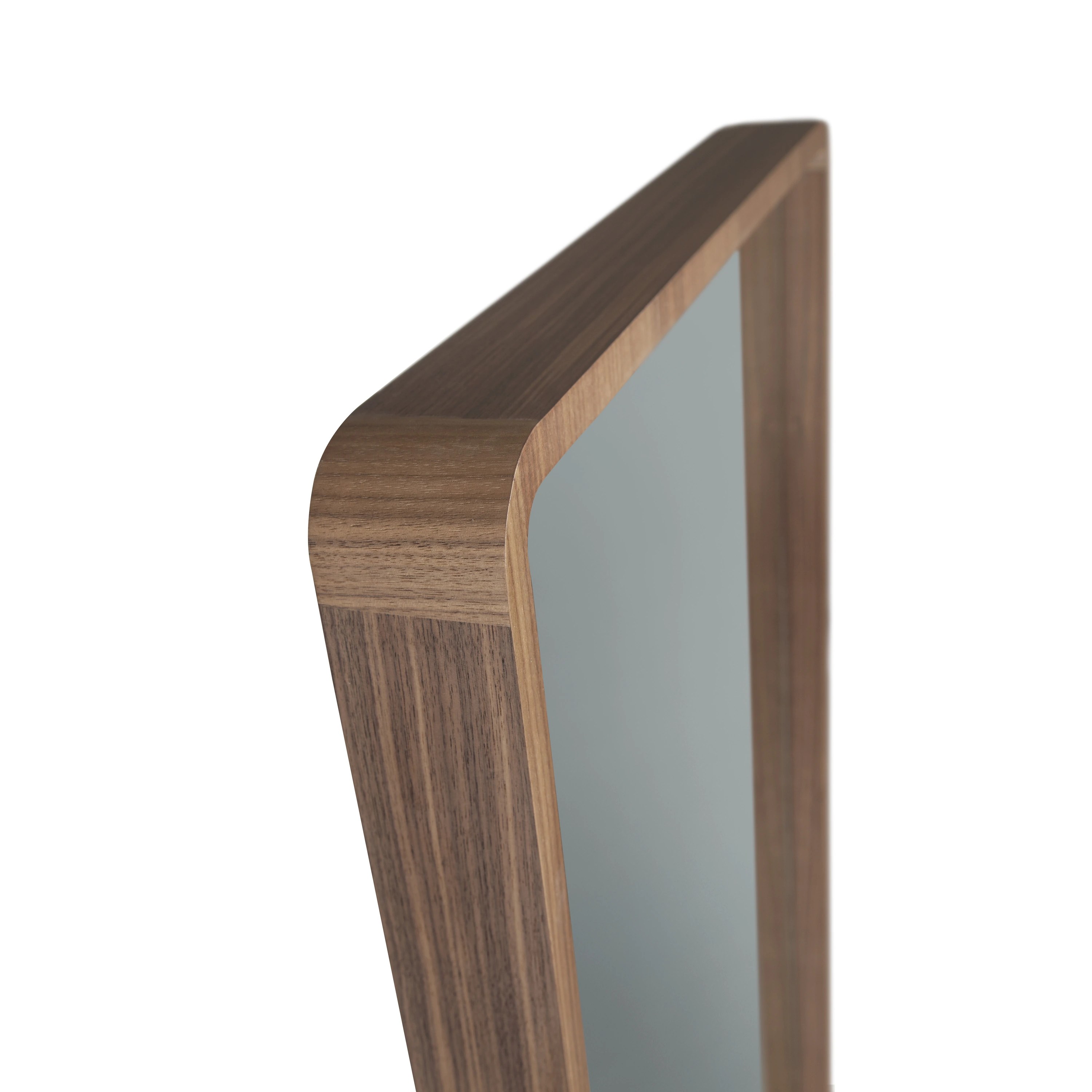 Miroir mural rectangulaire noyer