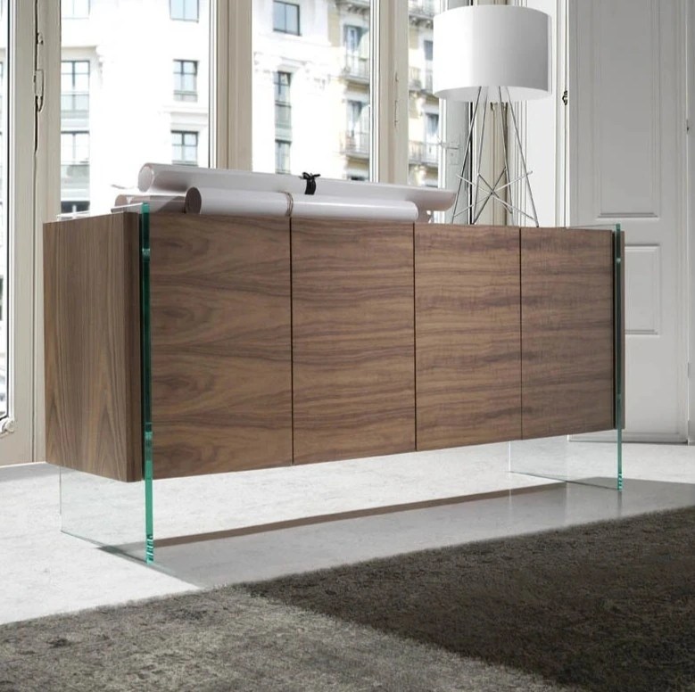 Buffet verre trempé 170×43×77