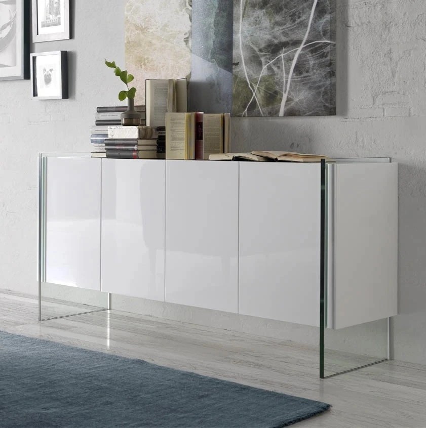 Buffet verre trempé 170×43×77