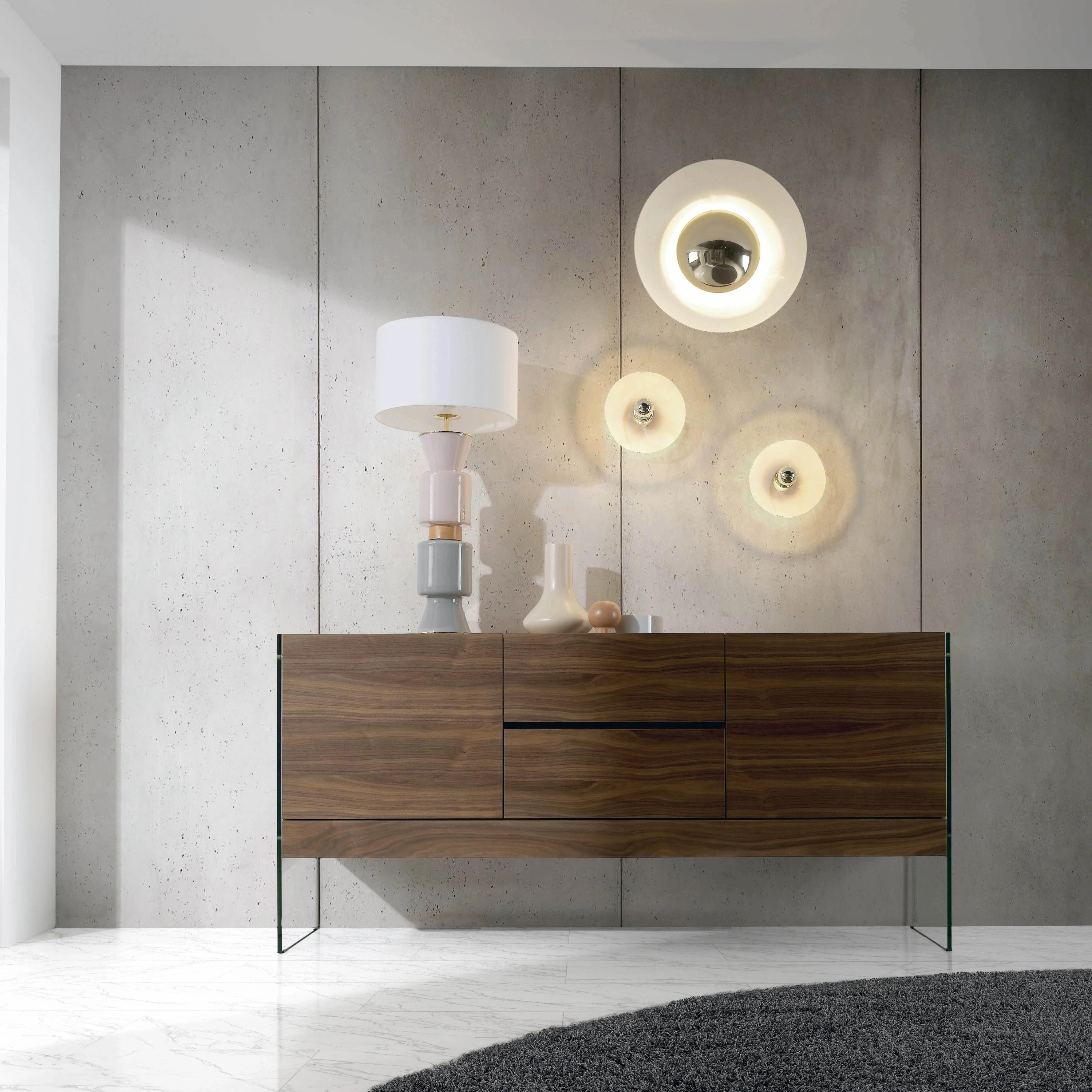 Buffet verre trempé 180×45×85