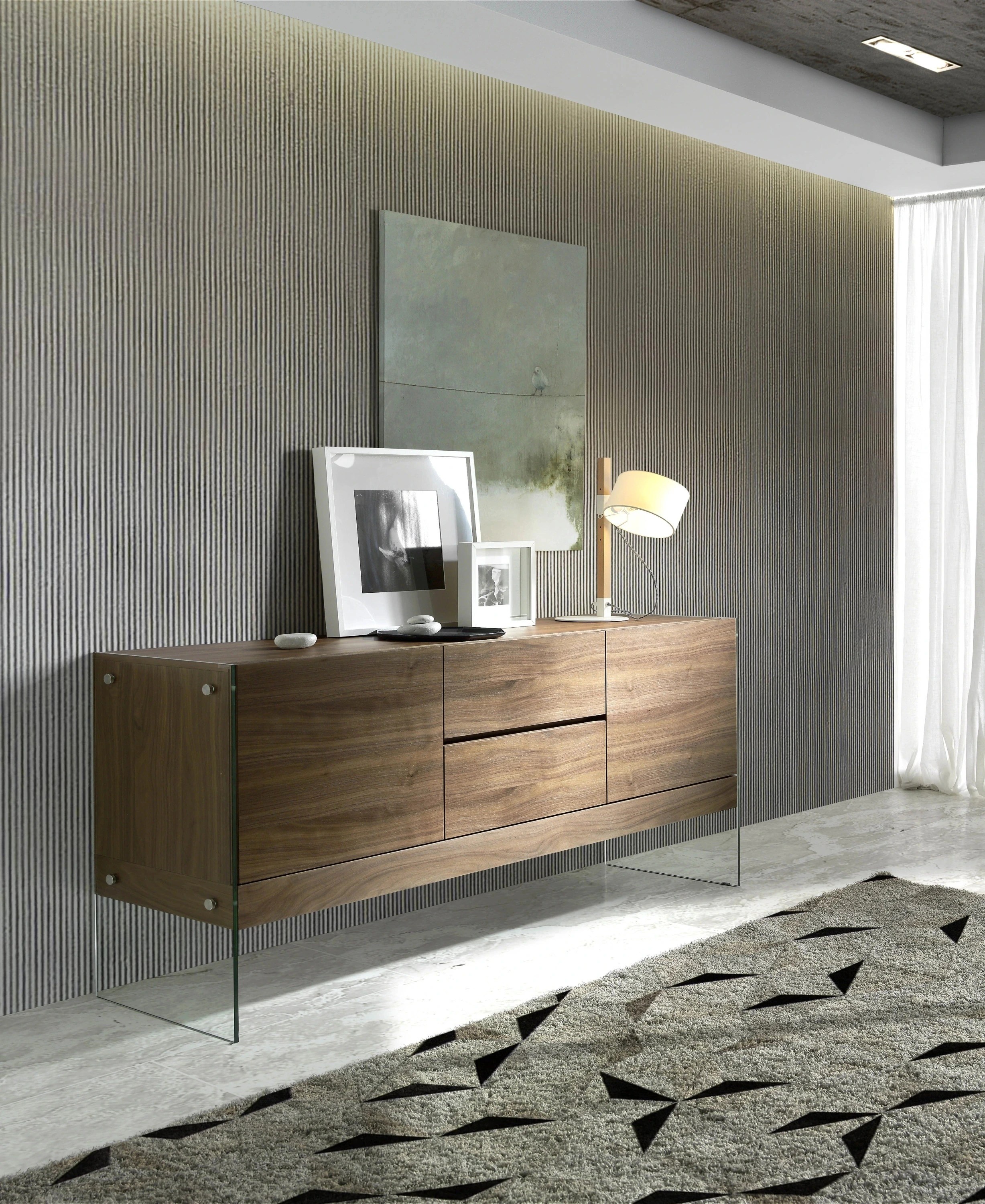 Buffet verre trempé 180×45×85
