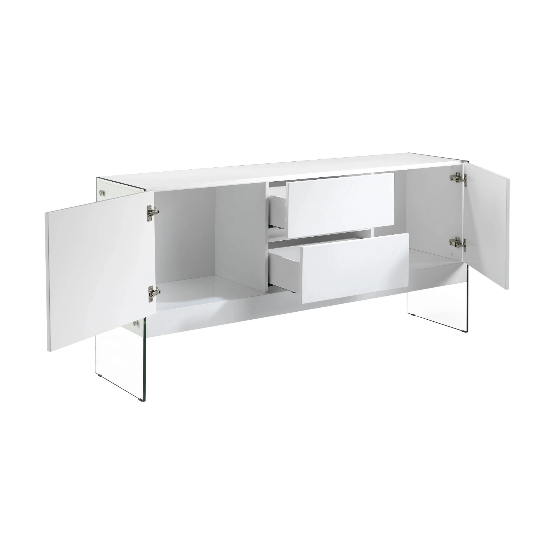Buffet verre trempé 180×45×85