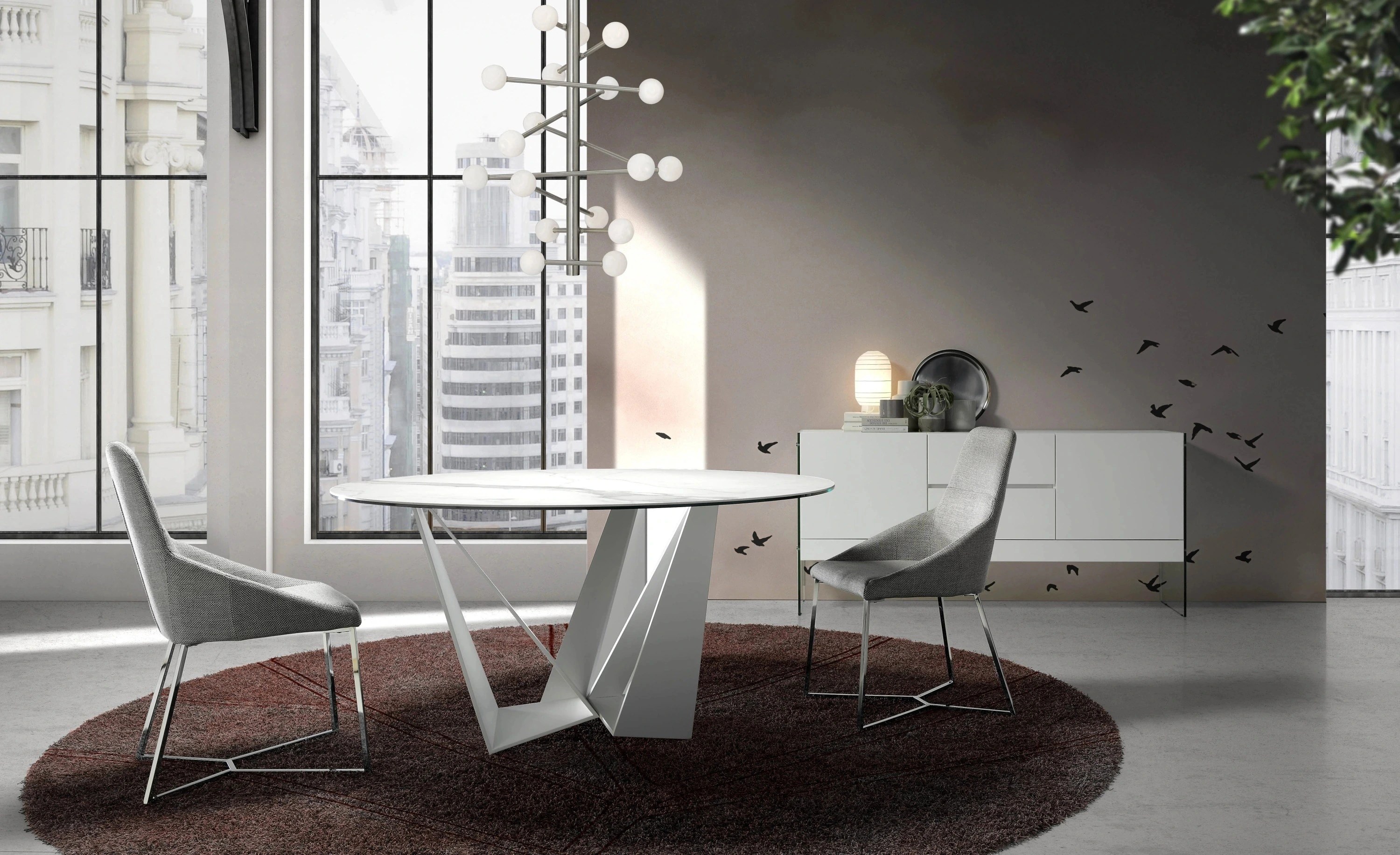 Buffet verre trempé 180×45×85
