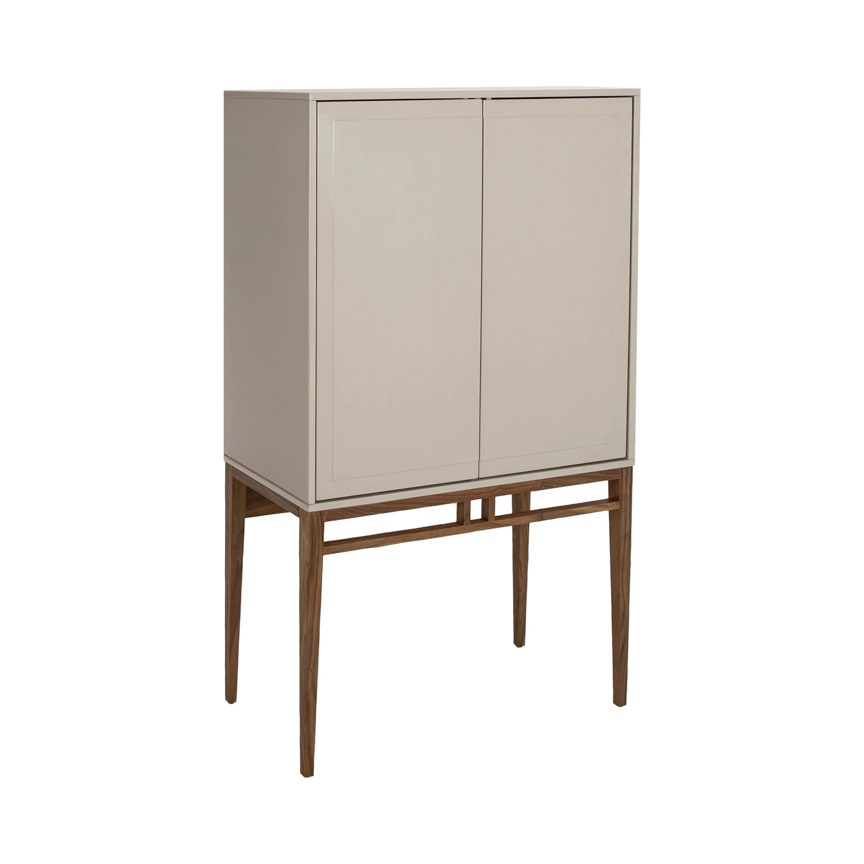 Buffet haut beige et noyer