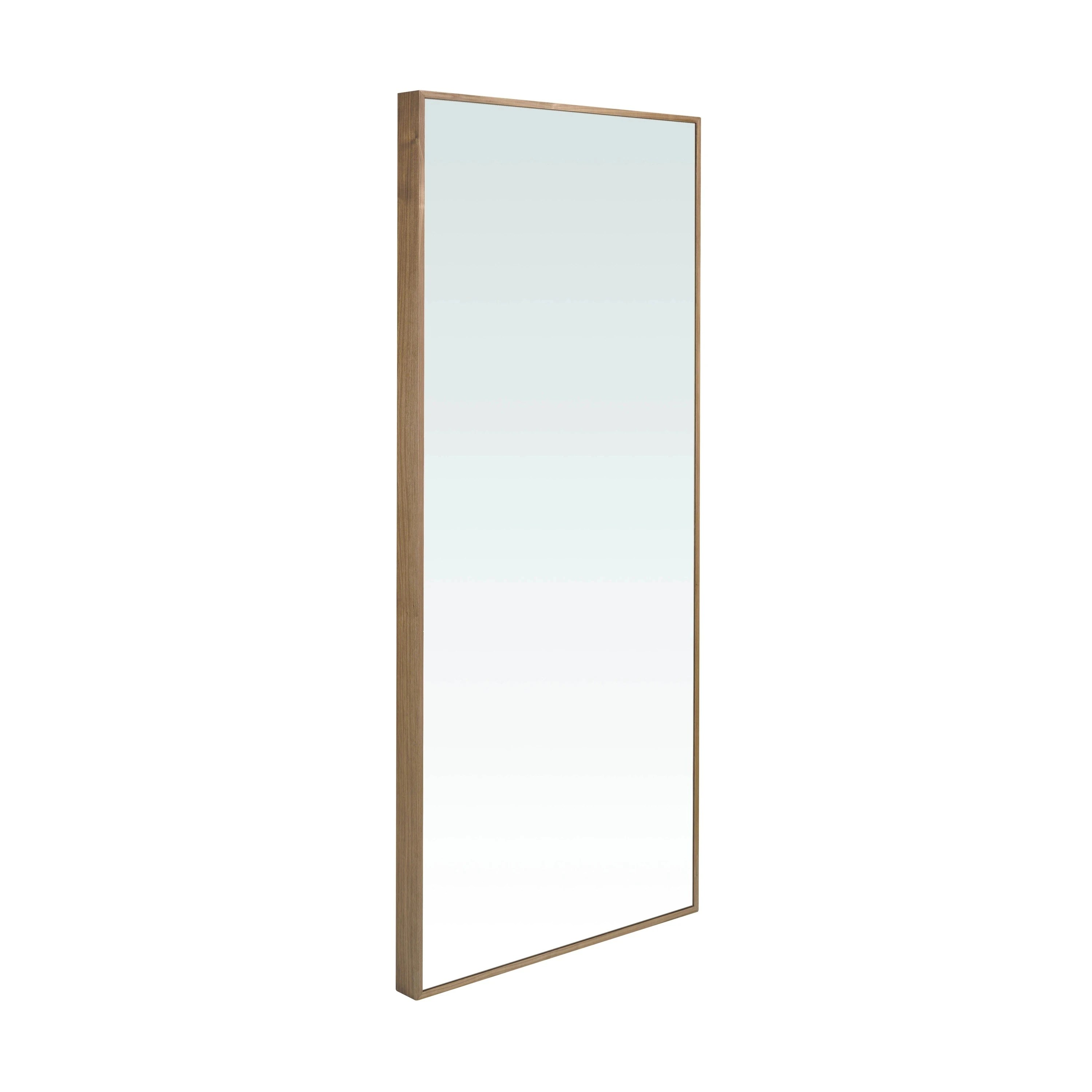 Miroir mural rectangulaire noyer