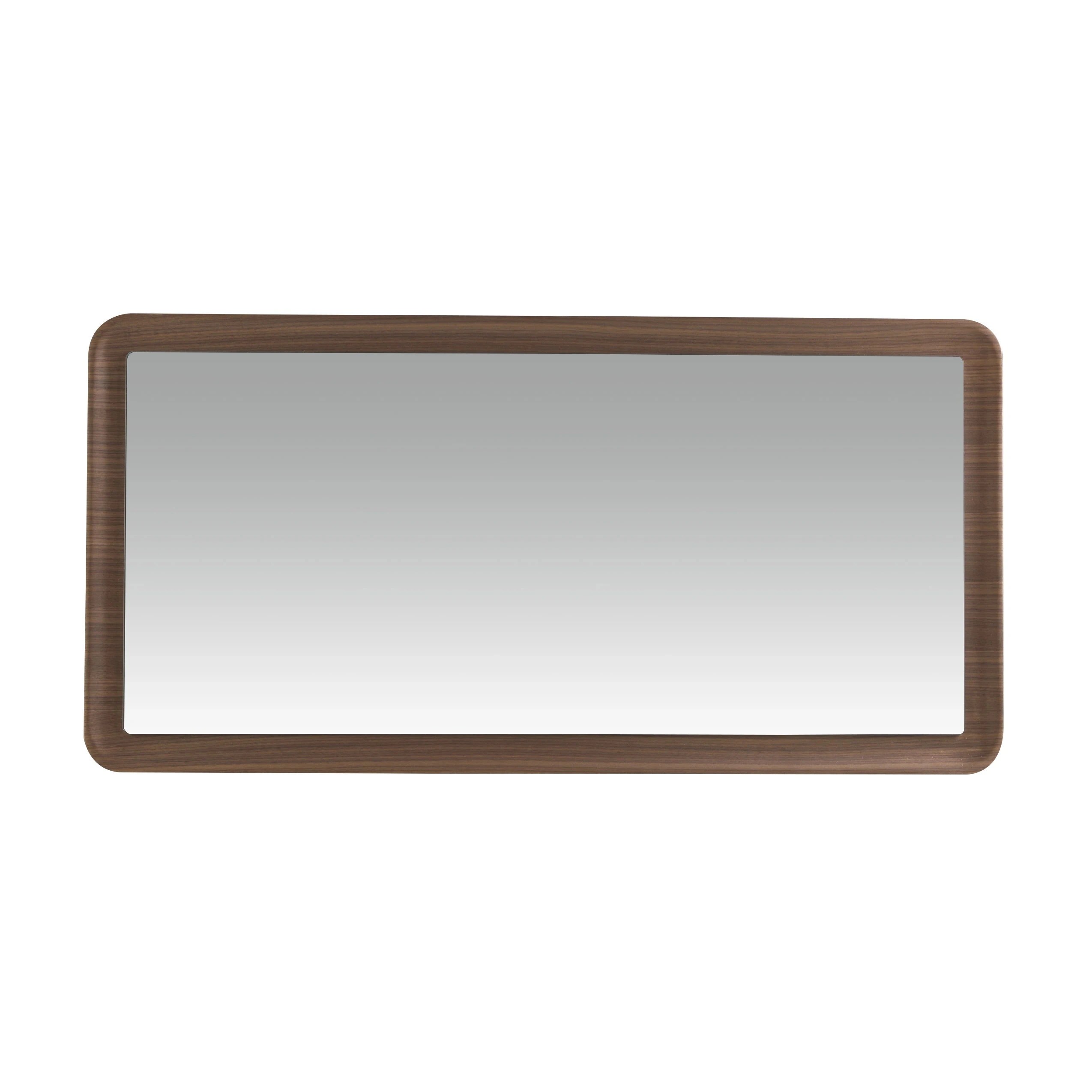 Miroir mural rectangulaire noyer