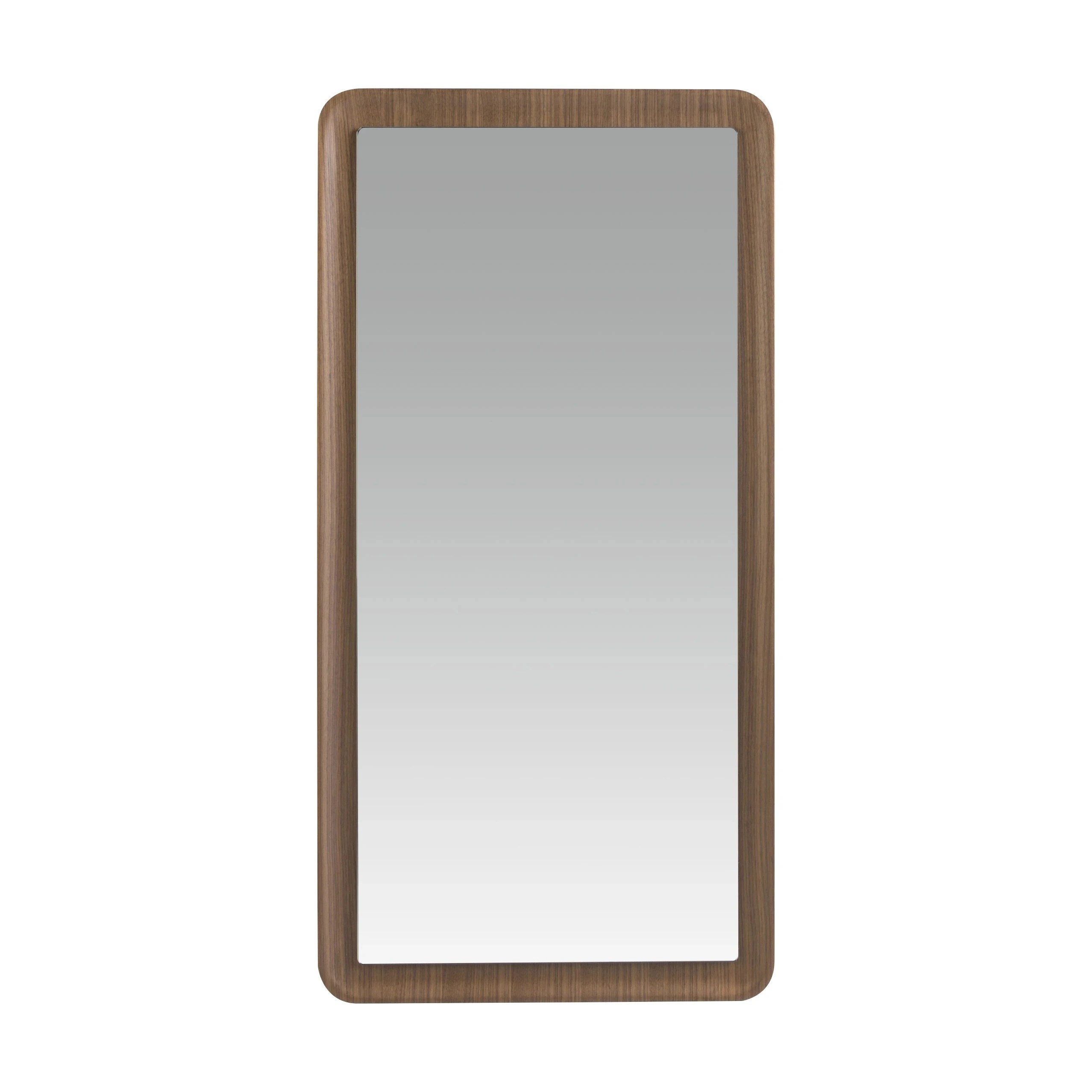 Miroir mural rectangulaire noyer