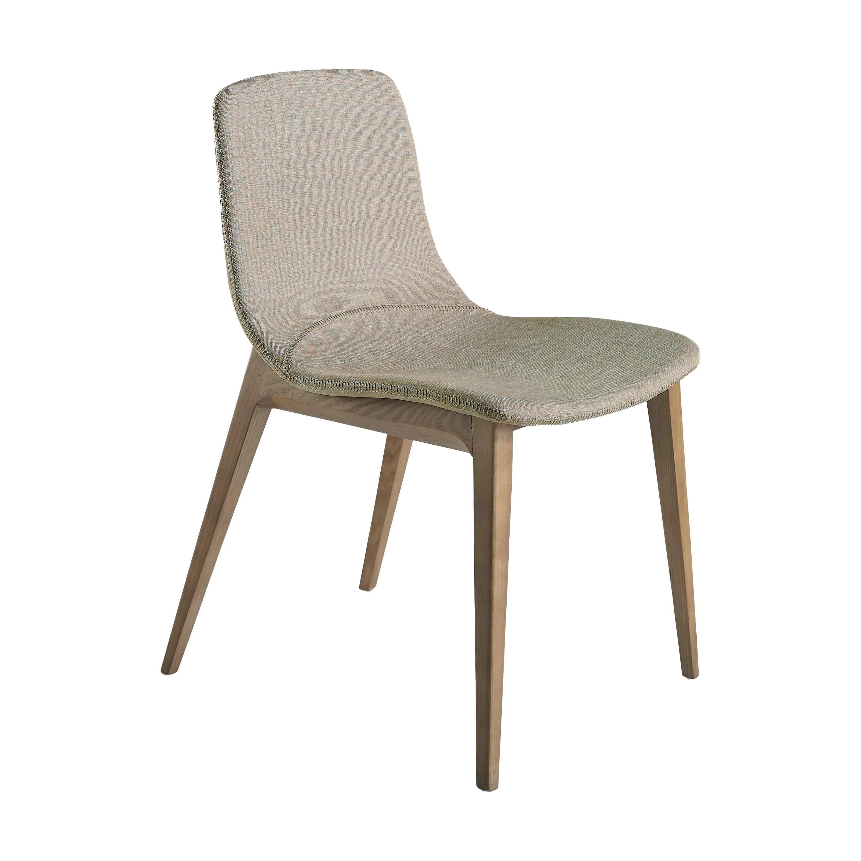Chaise en tissu beige