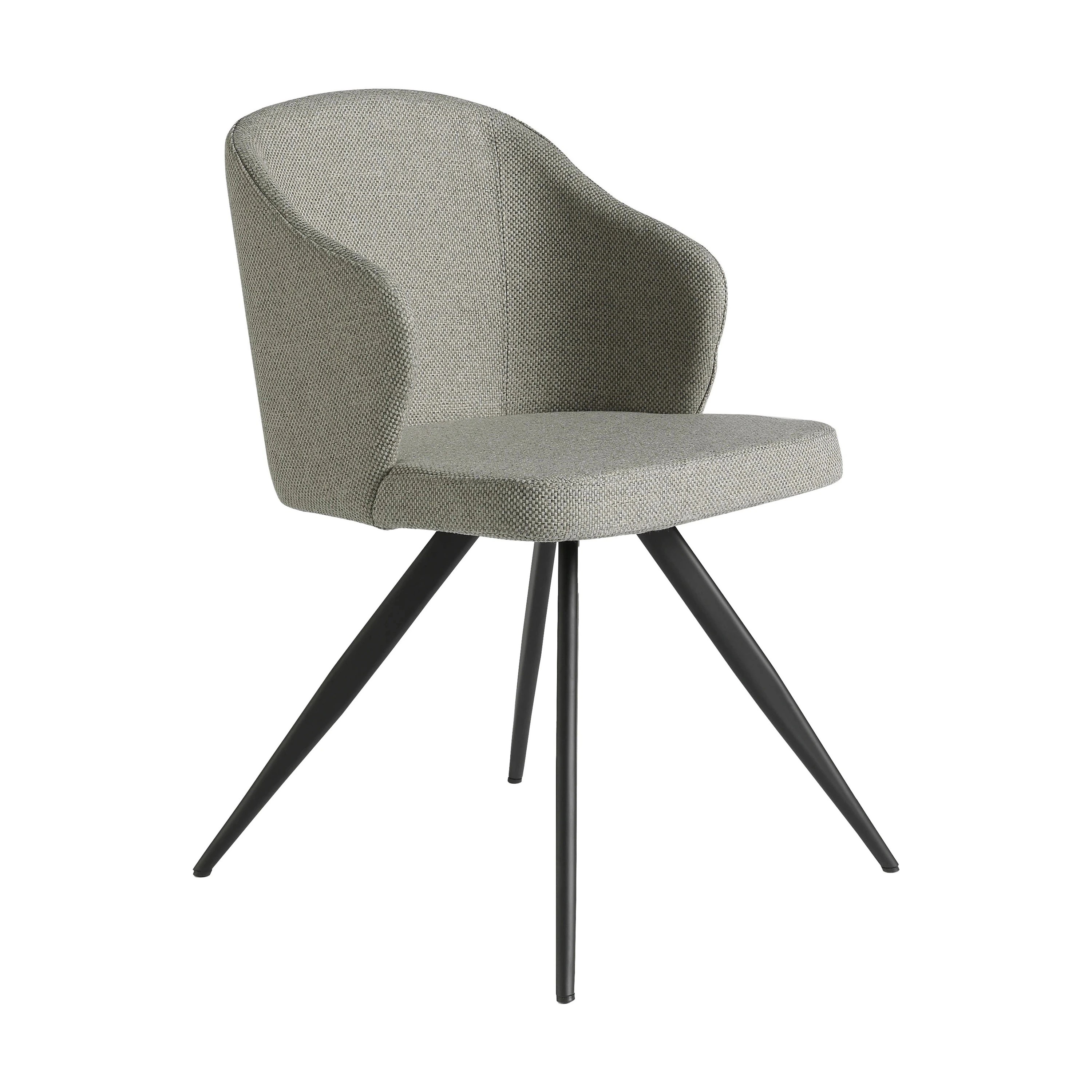 Chaise en tissu gris