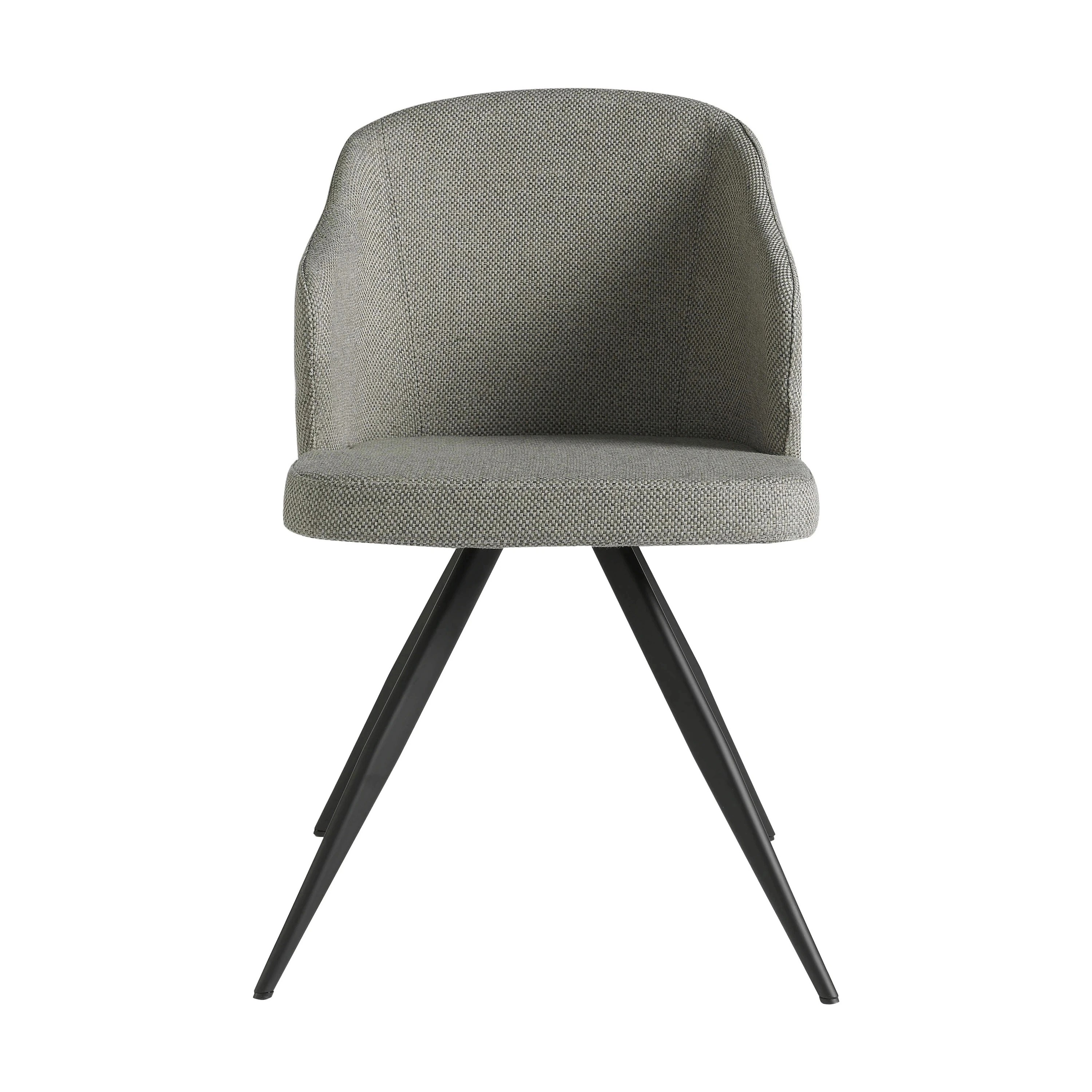 Chaise en tissu gris
