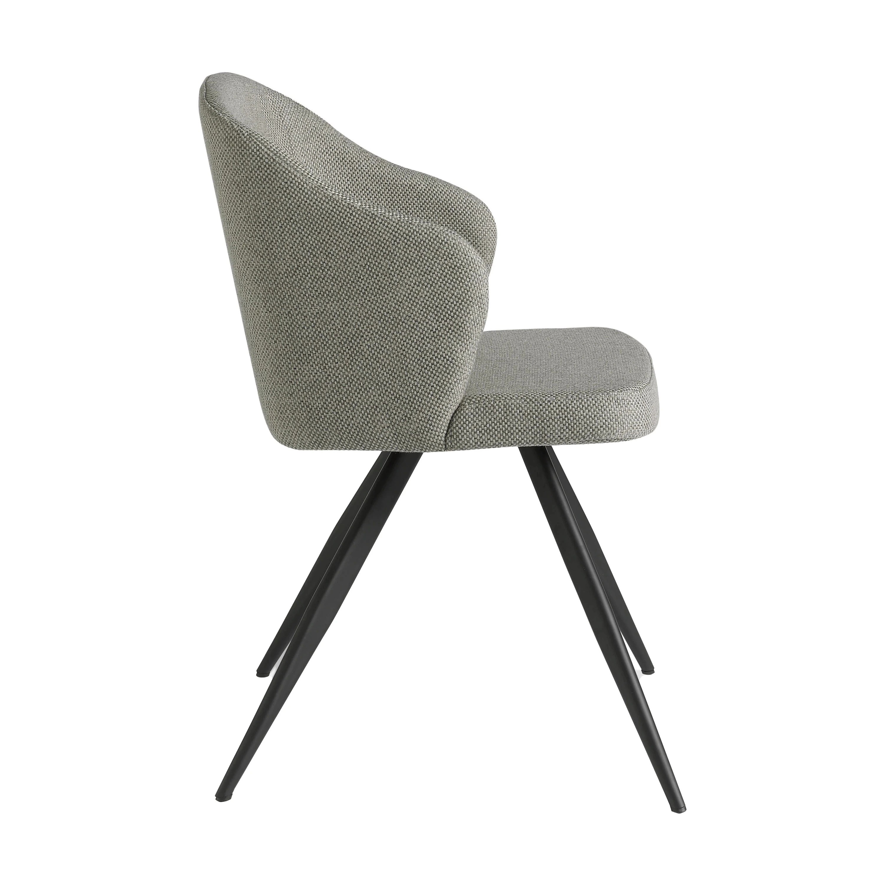 Chaise en tissu gris