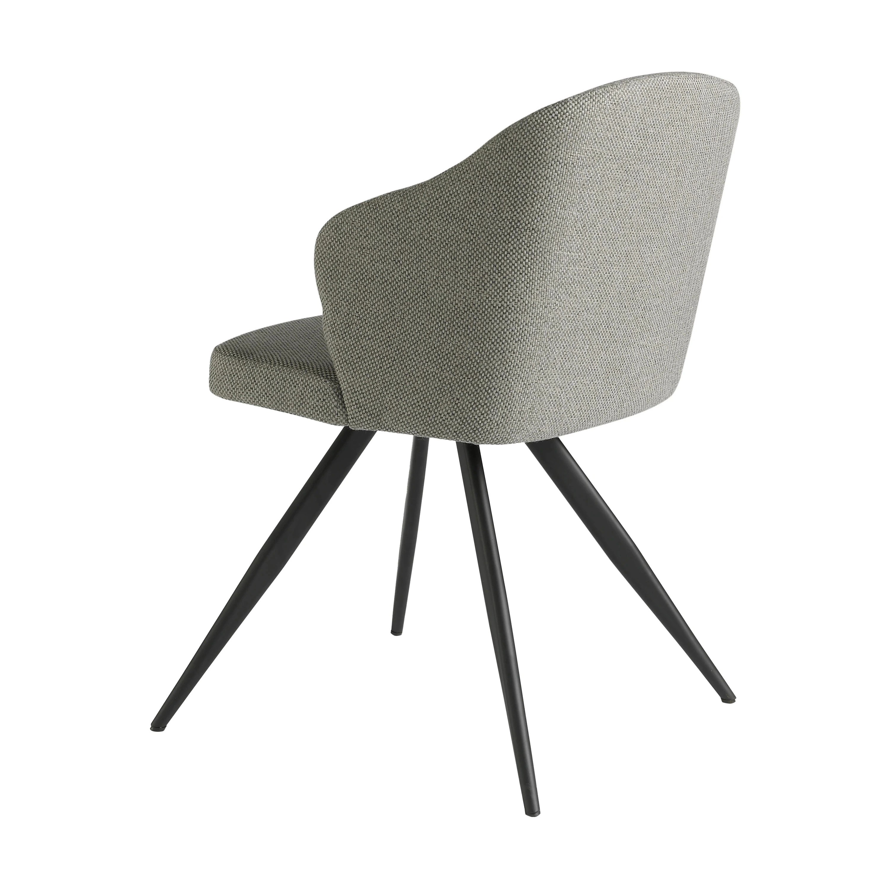 Chaise en tissu gris