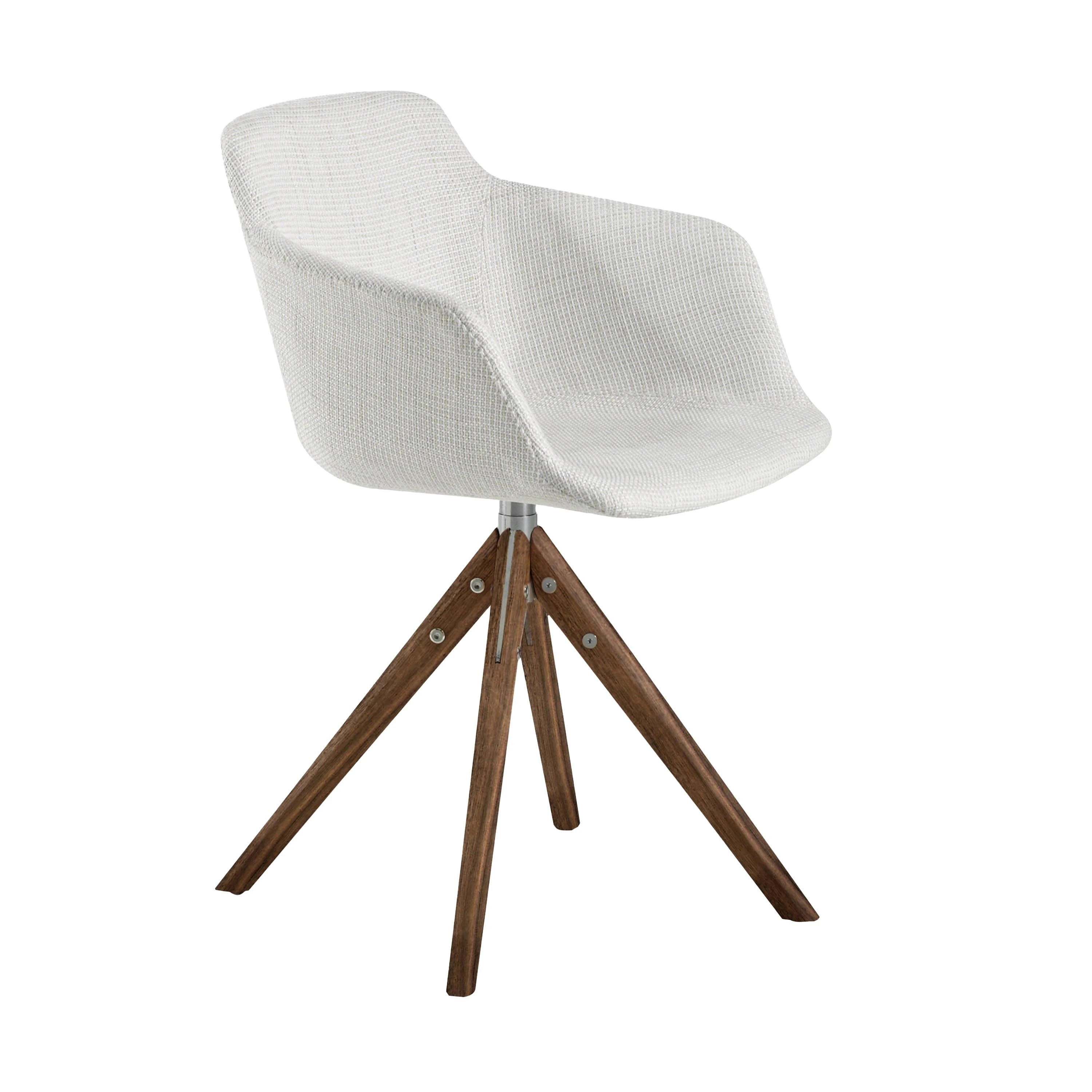 Chaise pivotante en tissu beige