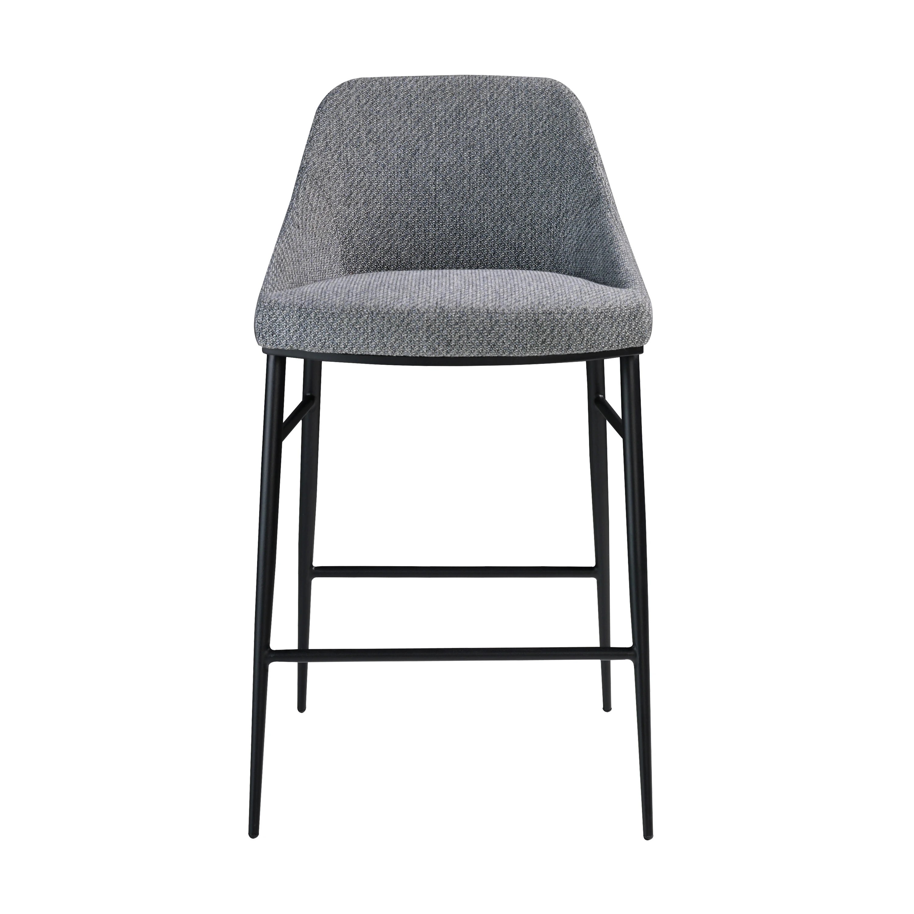 Tabouret en tissu gris